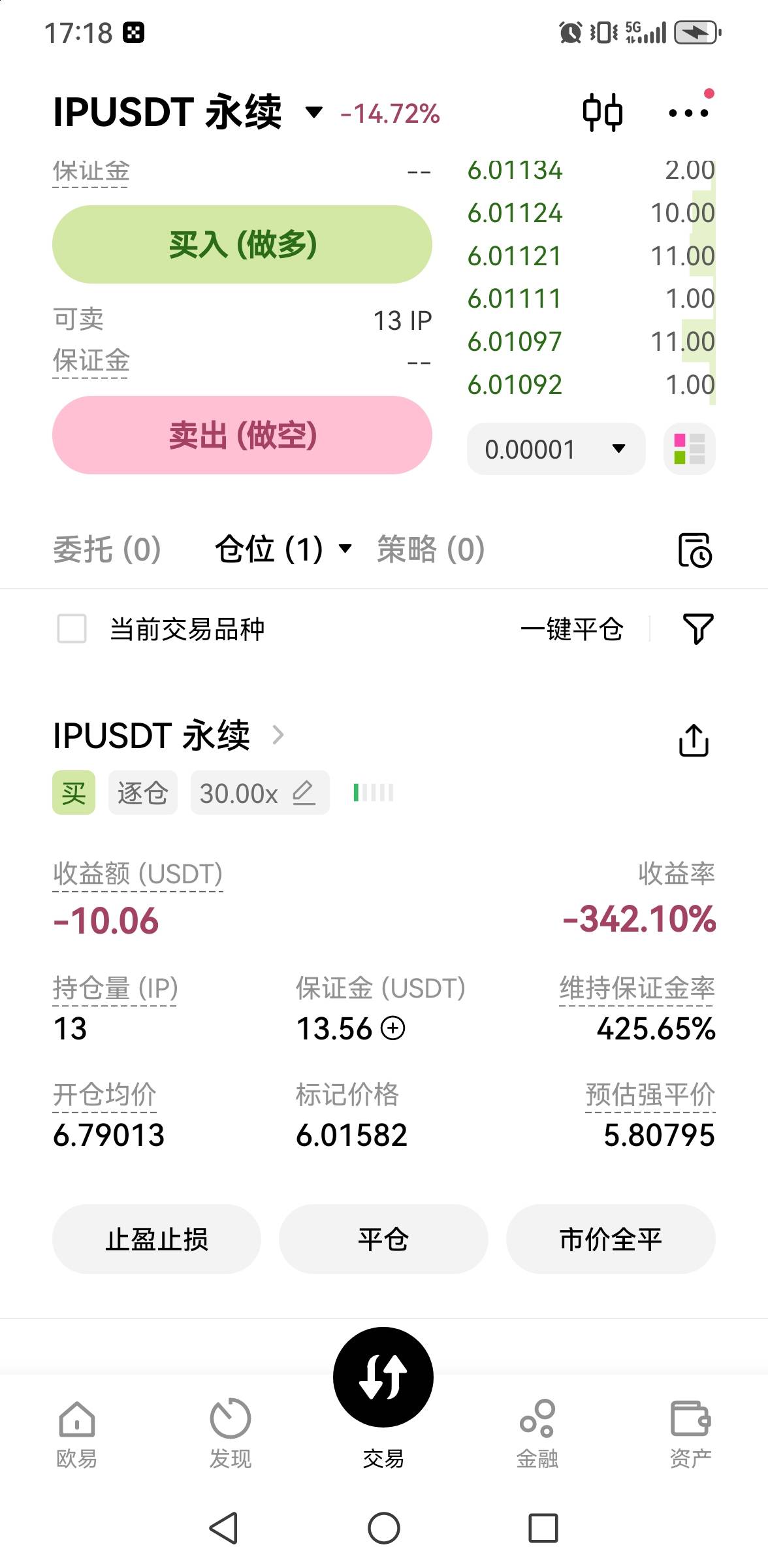 厉害，以后再也不了，这几天的证券全送了。身无分文











95 / 作者:老哥会加油 / 