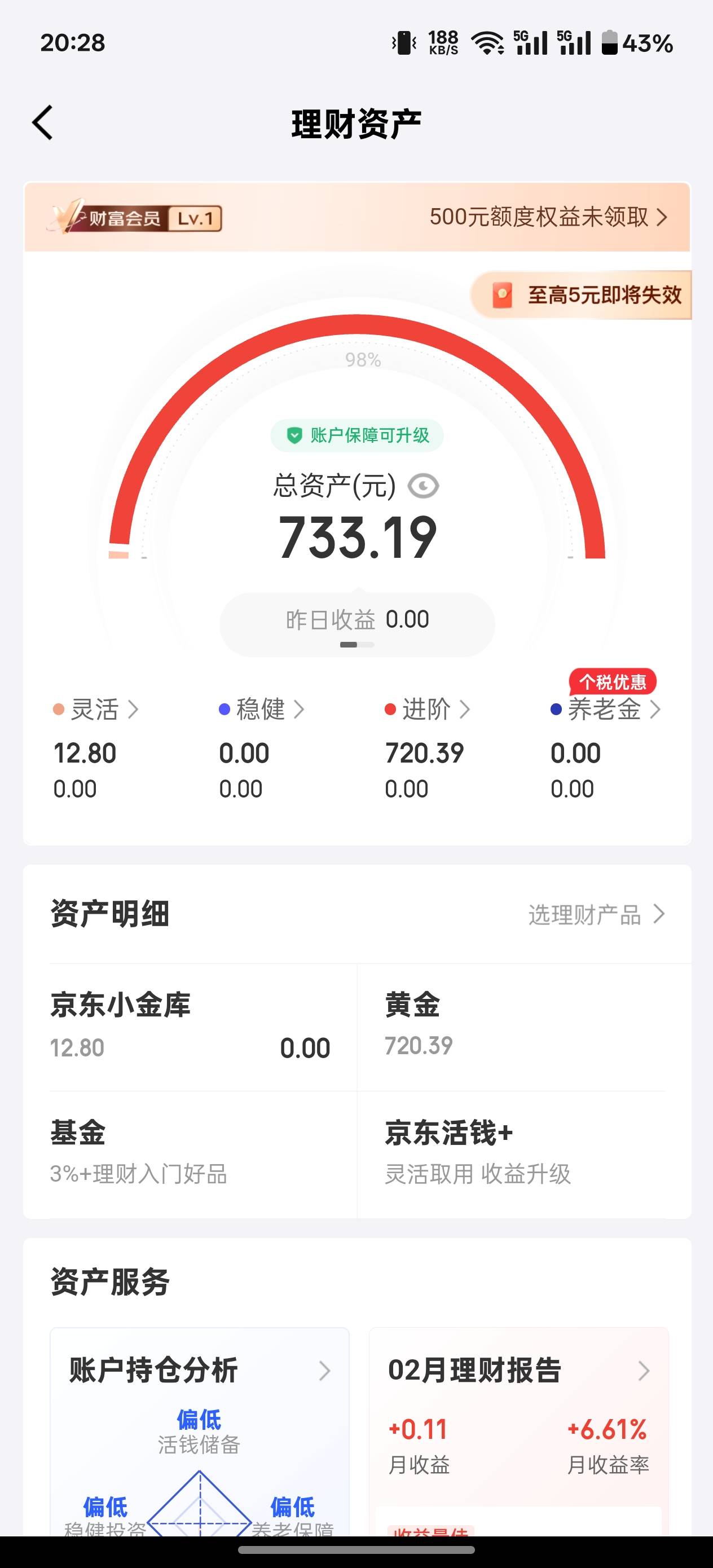 感谢三十毛 今天破百了 京东金融30+老农30+微众话费10+证券56＝126

44 / 作者:申请一个达不溜 / 