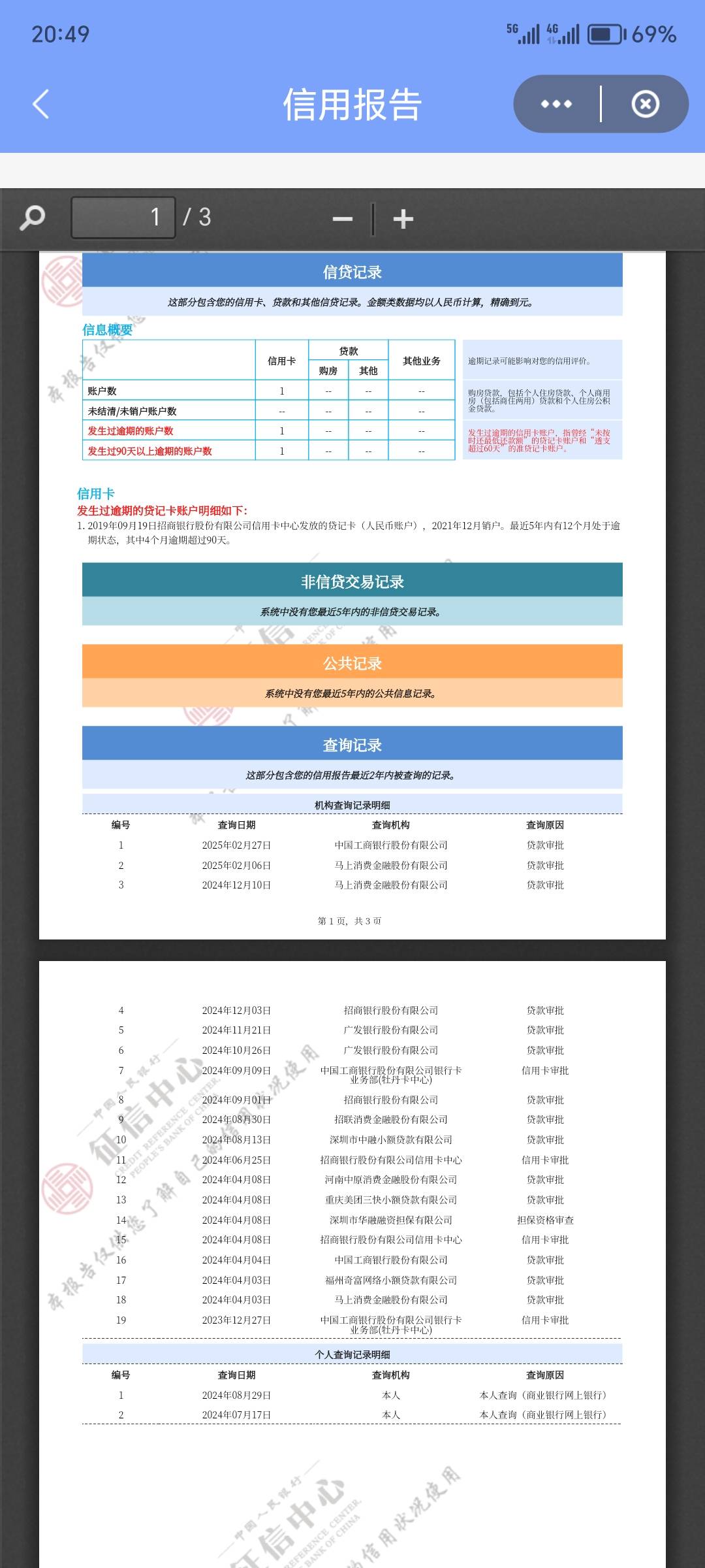老哥们，这是不是要再等两年才能变白，三年前招商还清了注销了，现在啥都通不过

43 / 作者:一个迷茫者 / 