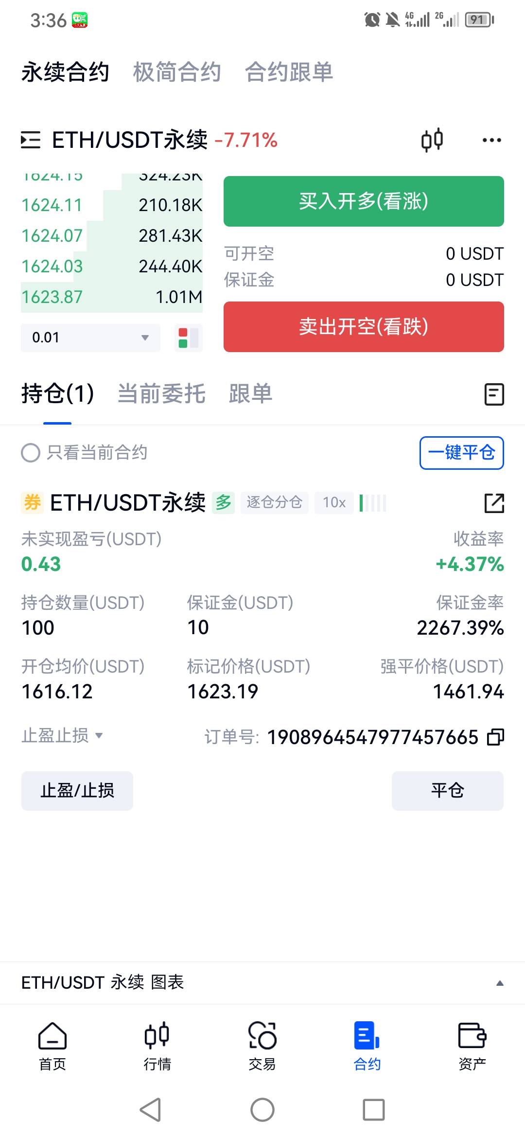 这个合约怎么玩啊，不会啊，快来个老哥教练

39 / 作者:魔力结晶转圈圈 / 