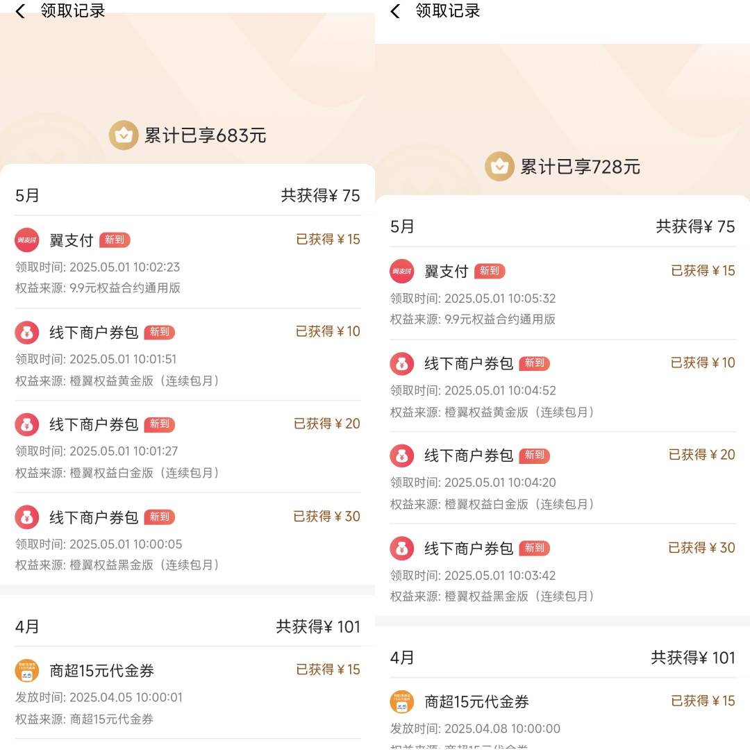 舒服了，翼支付权益强势破零




1 / 作者:曾经遗忘的角落 / 
