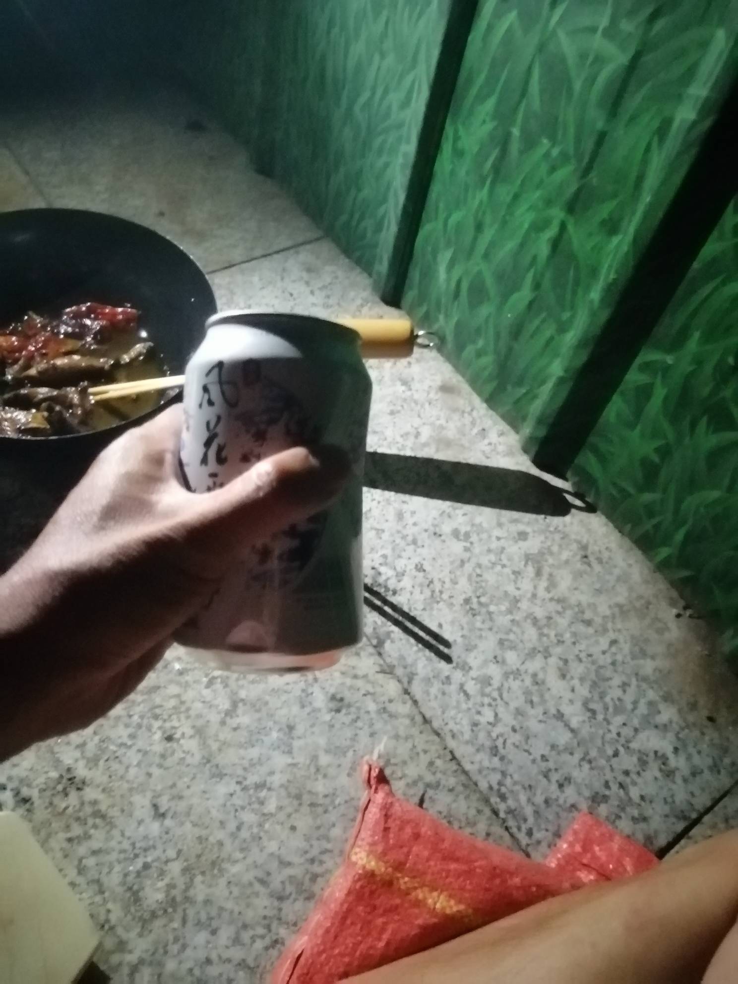 人行道河边，蚊子真多，随便喝点，茄子黄瓜


80 / 作者:卡农新来的 / 