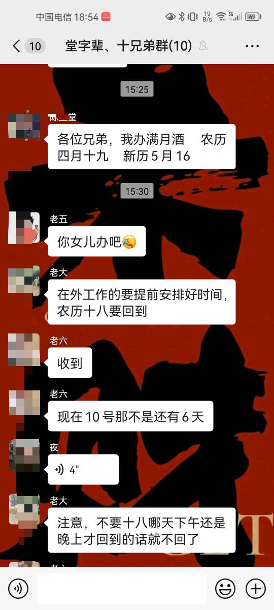 老哥们，过几天堂弟女儿办满月酒，份子钱还不知道在哪里

83 / 作者:阿宇喲 / 