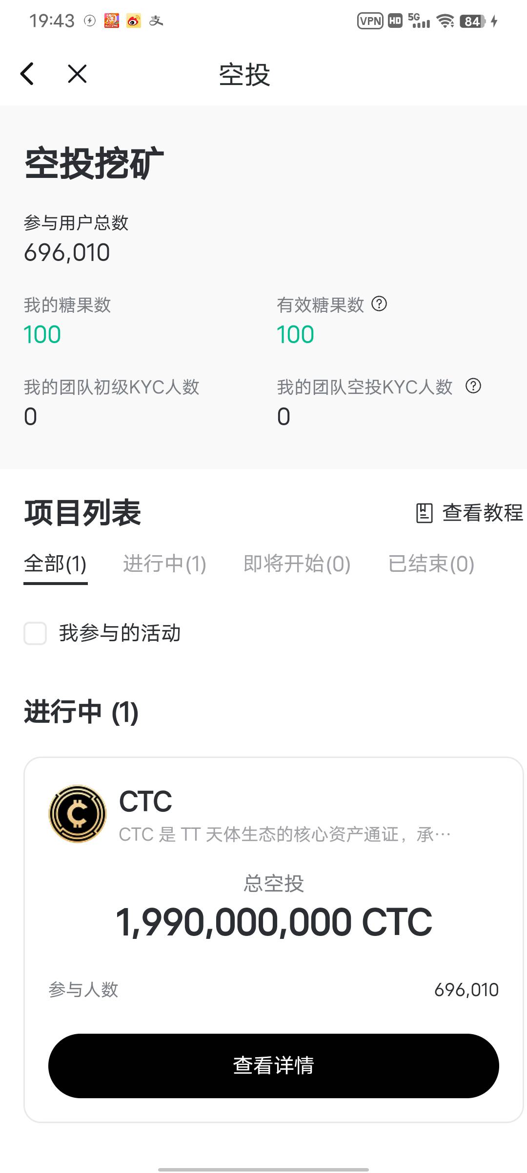 拍大腿了前面没有注册天体空投100个币，20号就上交易了，吹的短期100u，哎
11 / 作者:從心所欲 / 