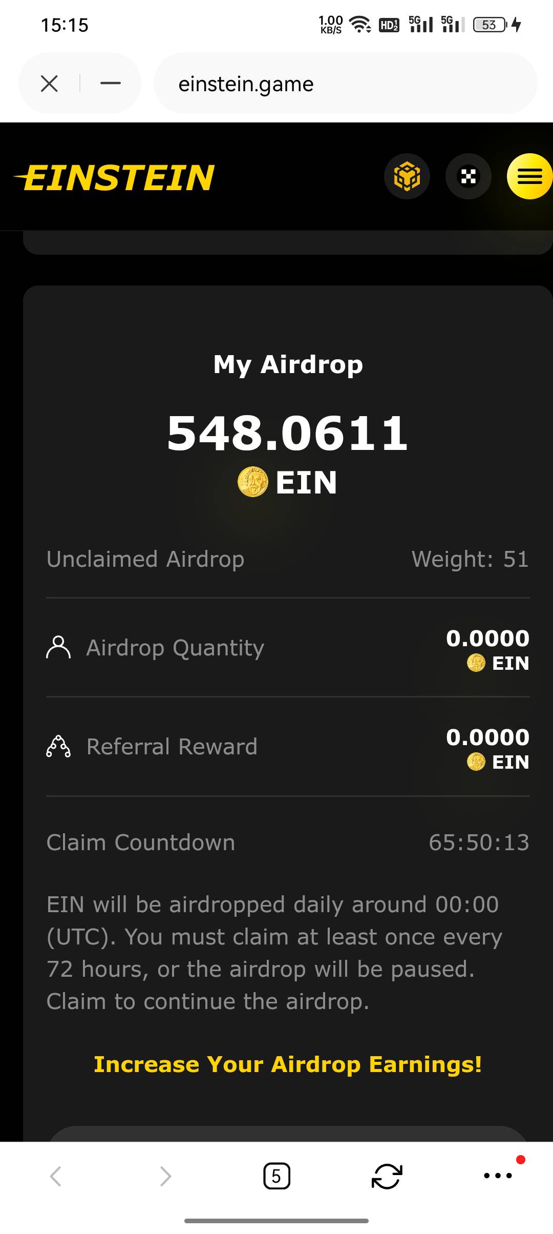 爱因斯坦币第二期2亿个5月18号开始空投60天，第一期5千万已在中本聪空投完毕，已经上71 / 作者:论迹不论心 / 