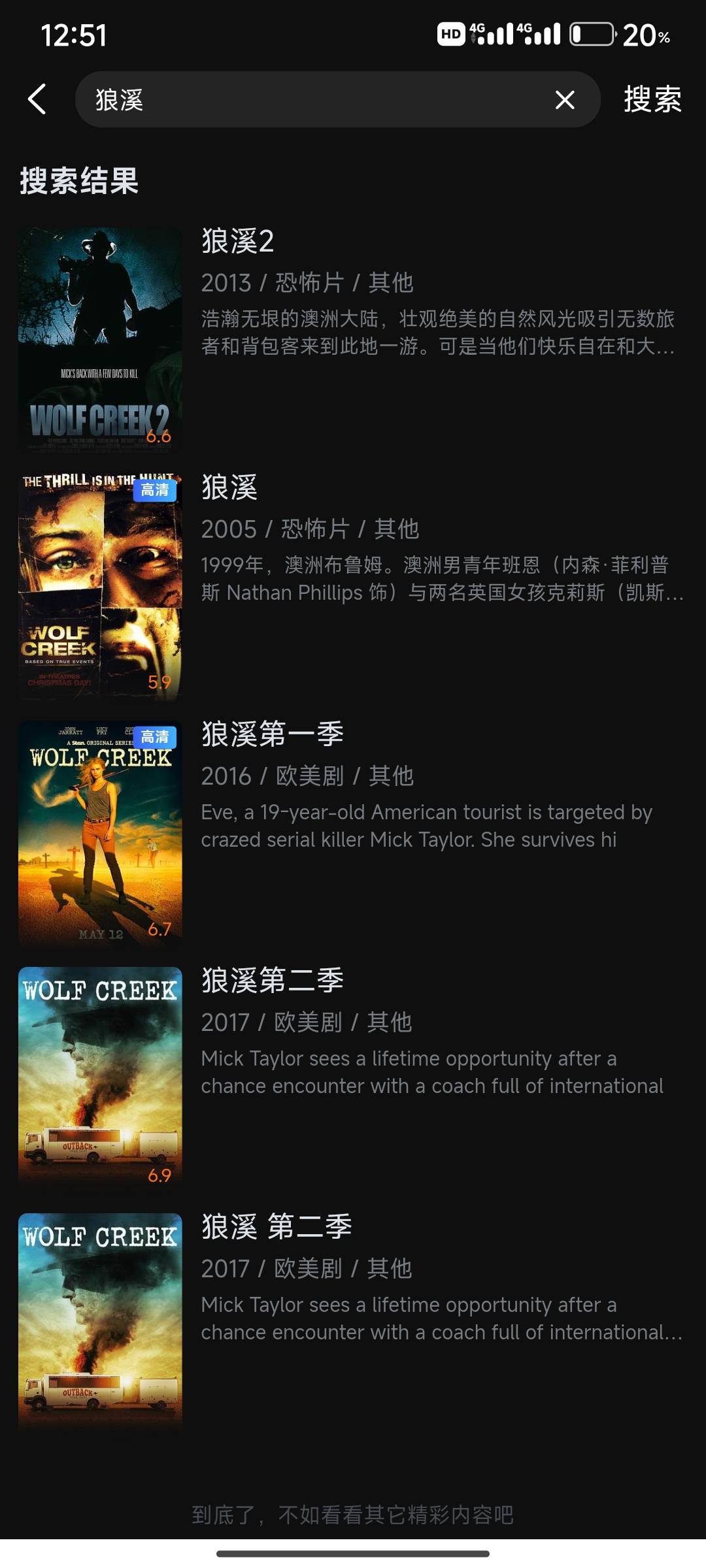 不知道今晚能不能看完千尸屋三部曲，这个app够吊欧美恐怖电影还未删减基本都有主打未62 / 作者:我的大满 / 