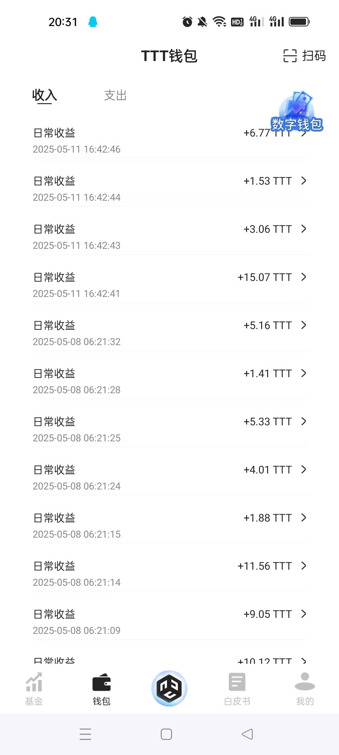 数字好早出来了这个，一直提不了才无说，每天领十几元，玩了二个月差不多有10000多了
22 / 作者:西门庆大官人 / 