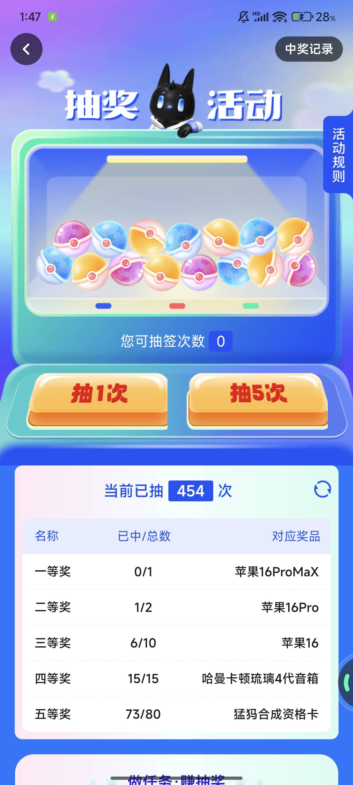 ib这奖能抽完，就剩15张抽奖券了

66 / 作者:lzw211918 / 