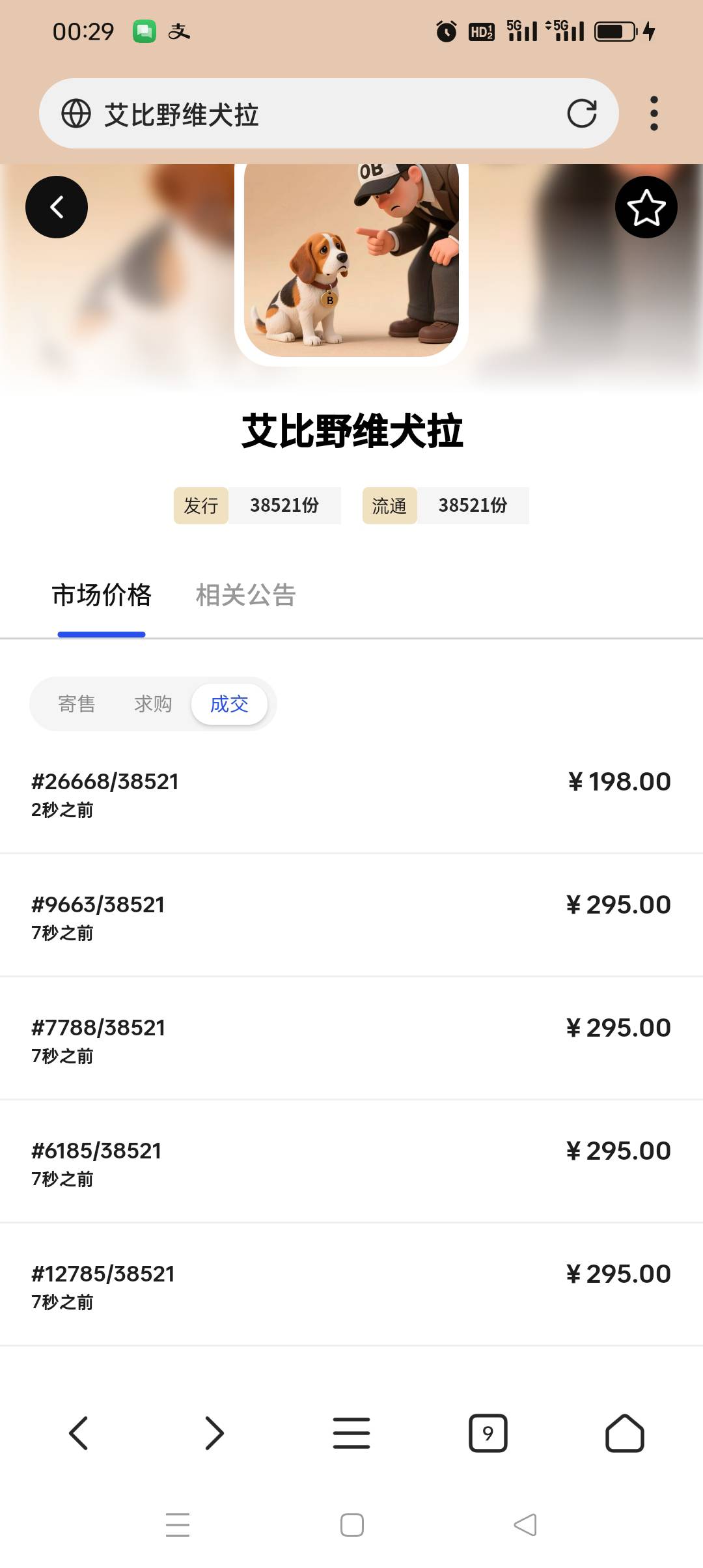 我还是那句话！狗图 白天绝对上500 

83 / 作者:背后一把鸟 / 