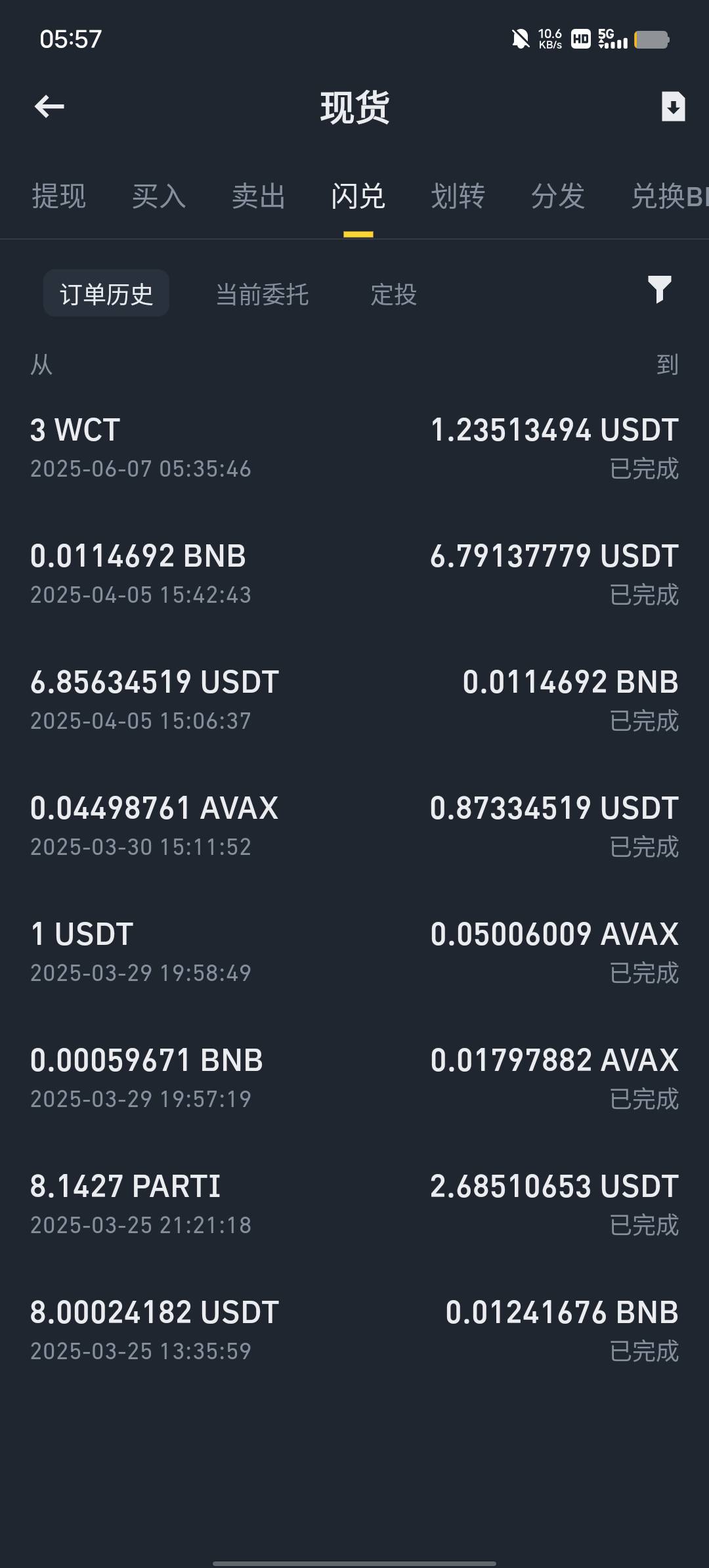 有老哥推的wct，到账了，9毛，直接闪兑u就能出了

82 / 作者:YukiXX / 
