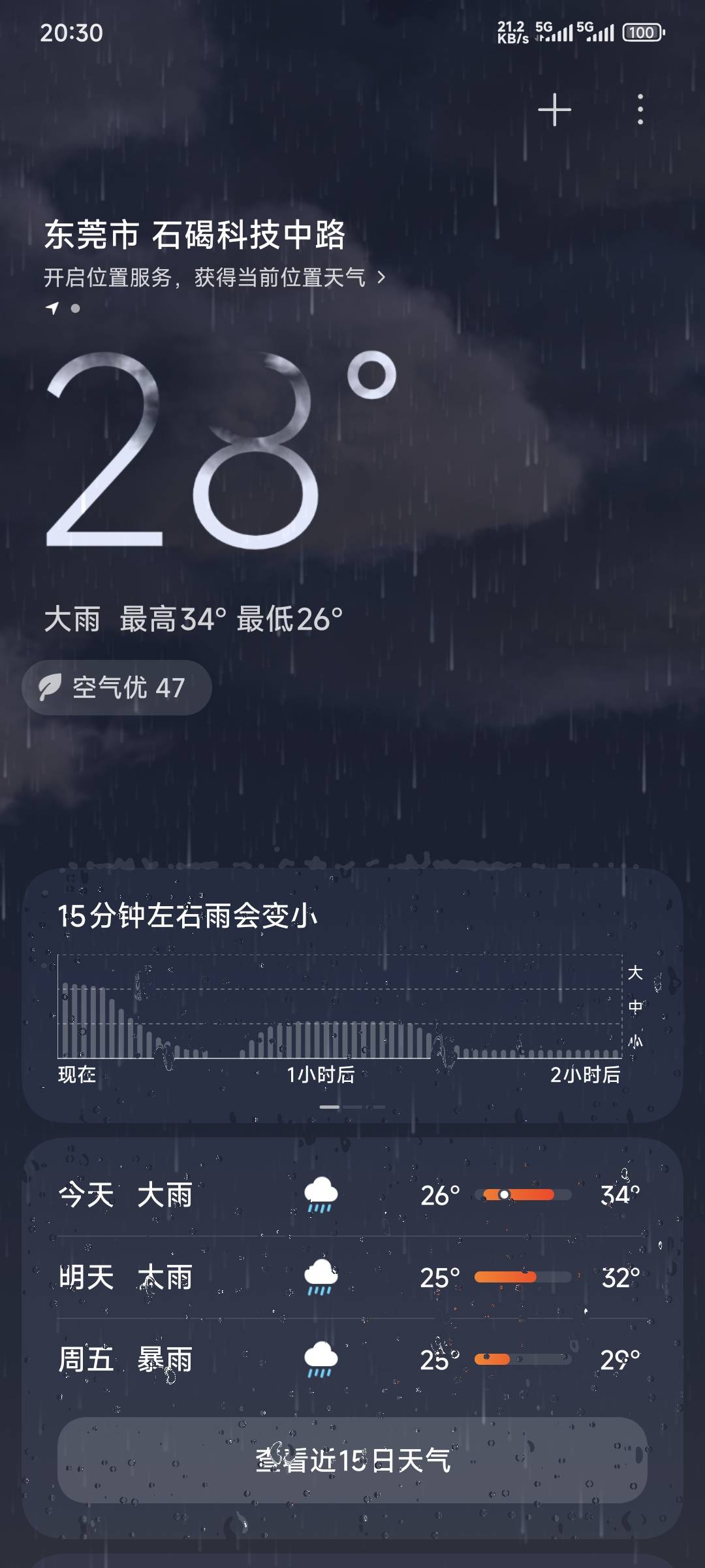 东莞电闪雷鸣，温度瞬间就下来了，人在大自然面前真的好微弱

41 / 作者:卡农豆包 / 
