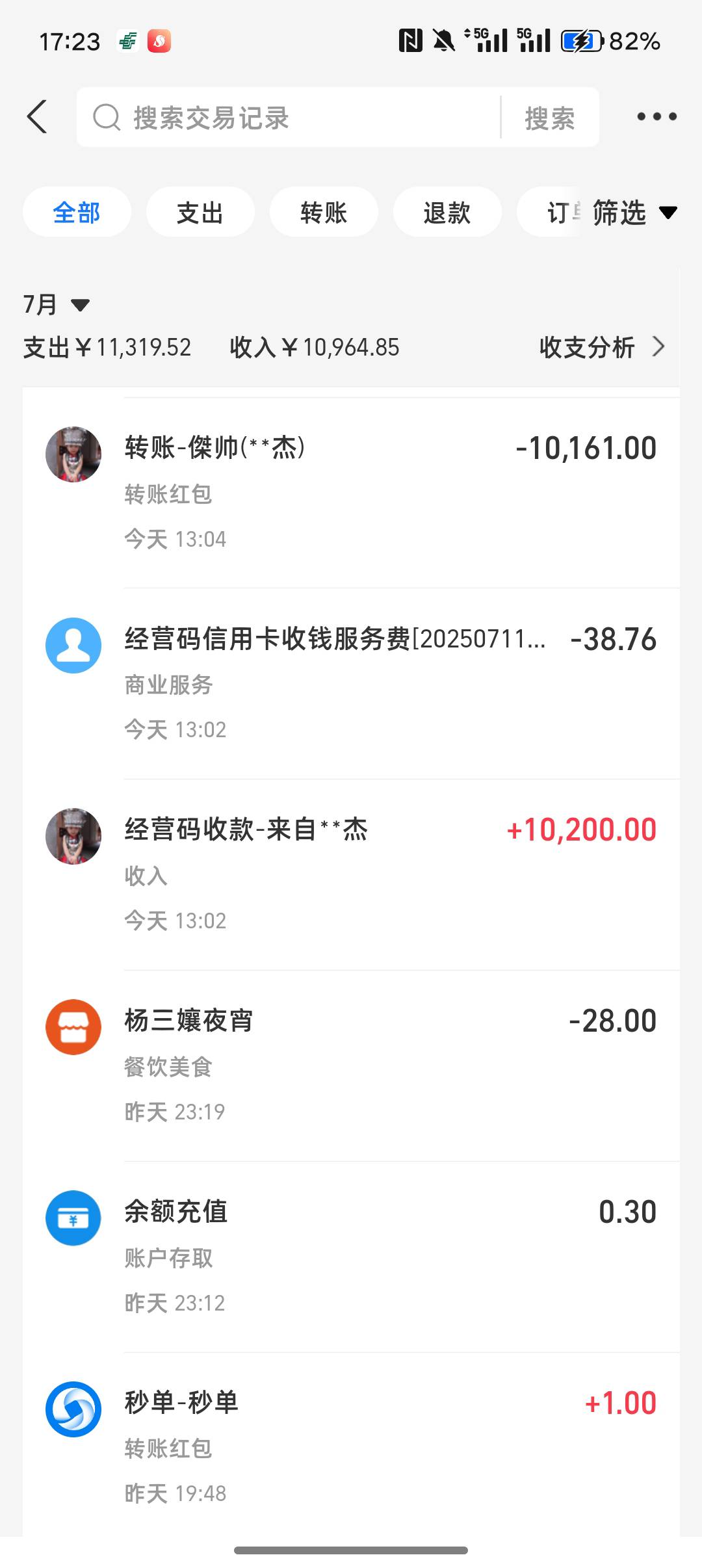 今天收入五位数，高兴惨了，只在余额呆了一分钟，朋友叫我给他t信用卡，虽然没在一个82 / 作者:挂壁老哥gg / 