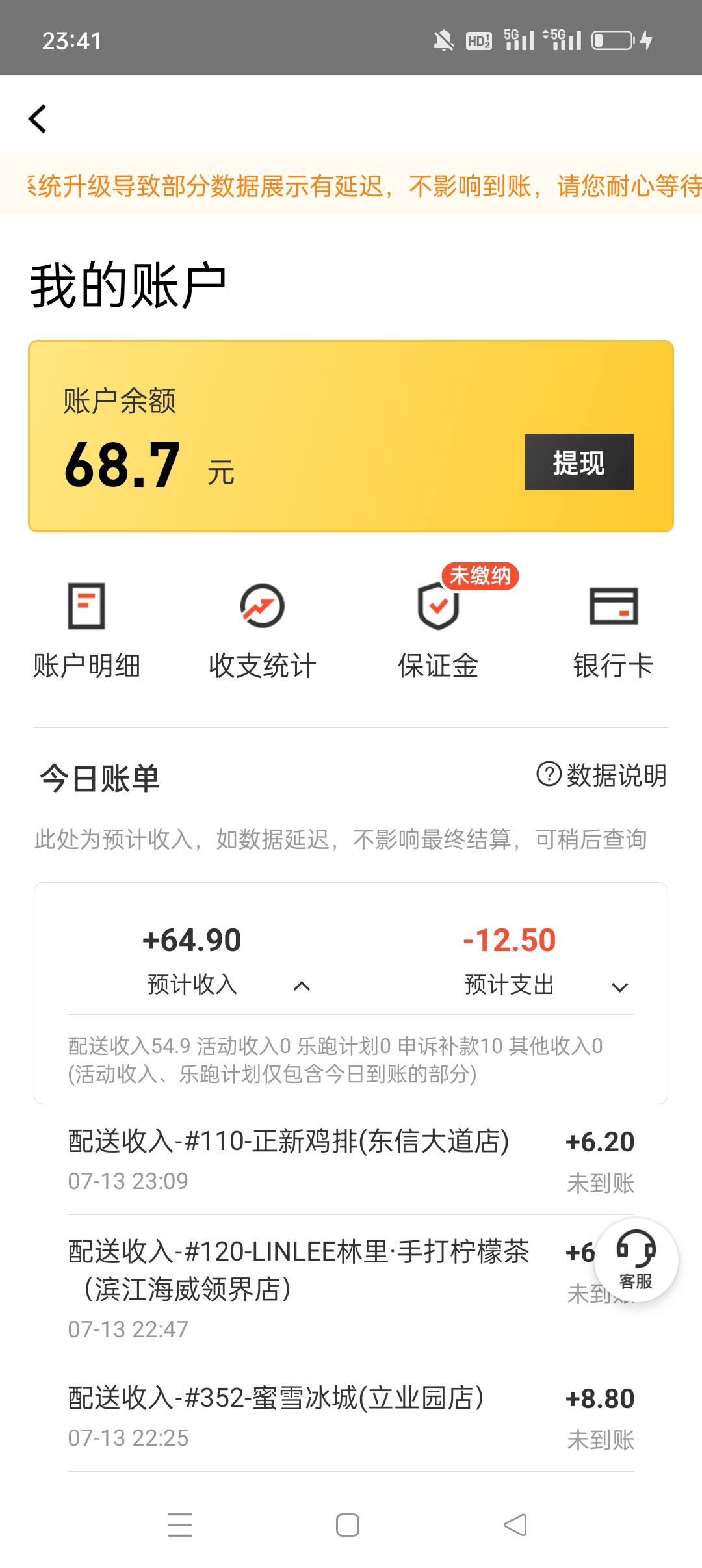 今日再战美团收入还是巨低，好在达到了减体重的主要目的3天瘦了一公斤，明天上班了改10 / 作者:放轻松 / 