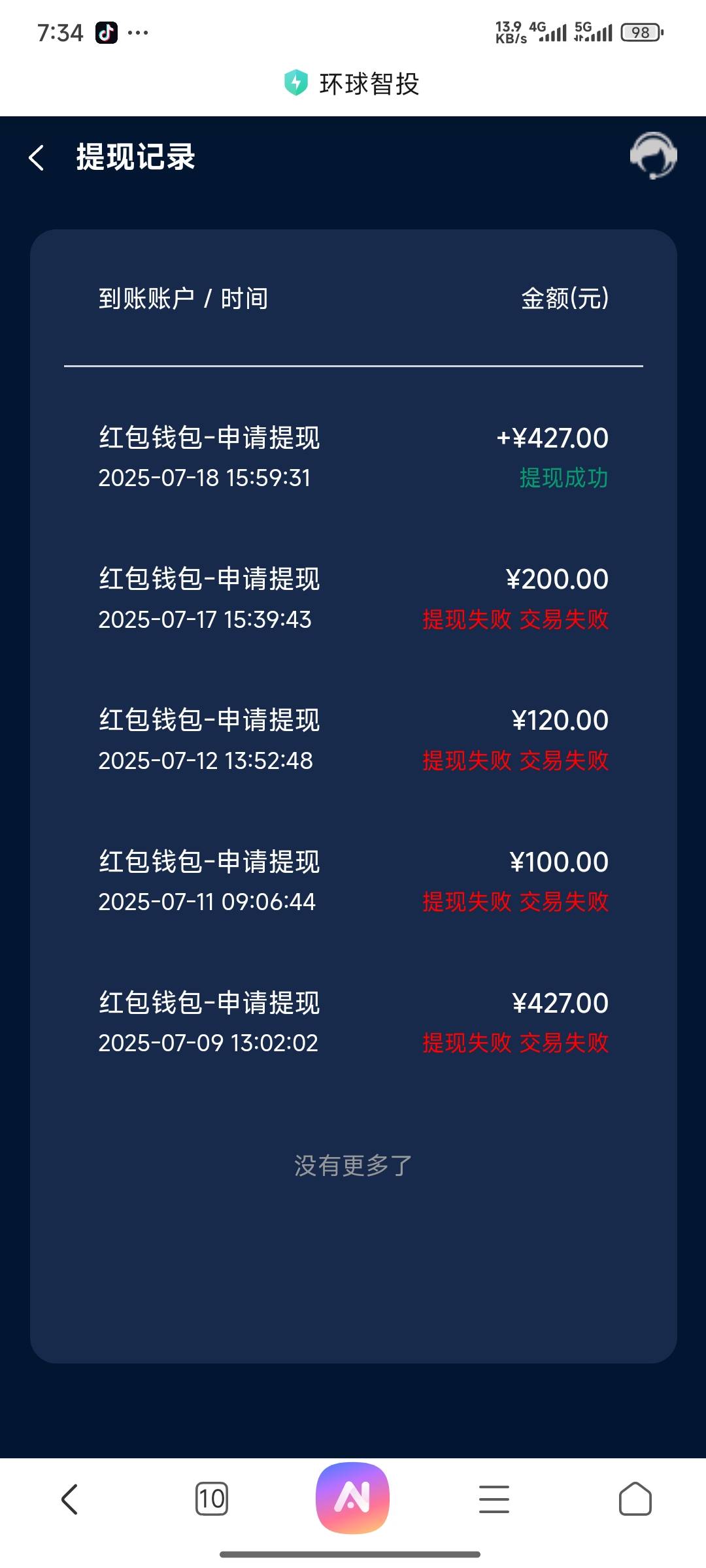环球的微波炉会到吗？早知道就全兑38的红包了！损失380


7 / 作者:夏天的麦浪我鱼 / 