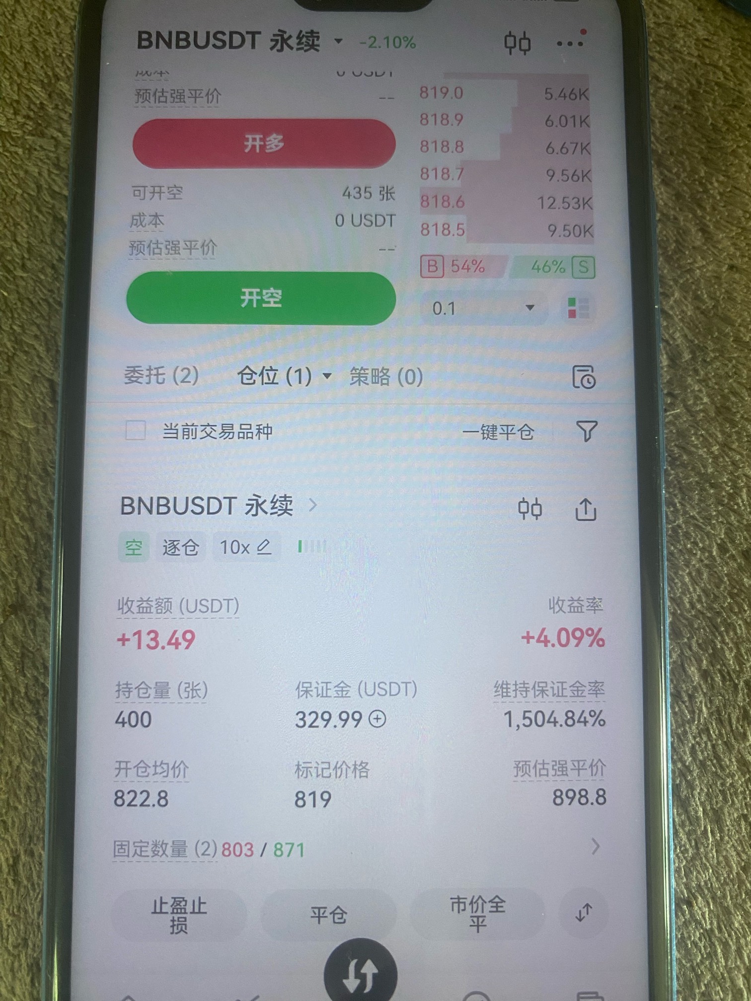 我真是帅哥，本来赚钱的，点错了，亏钱跑了320张，还有400张


24 / 作者:哈哈大爷 / 