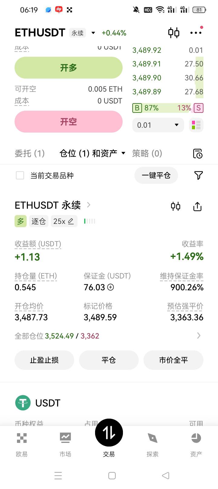 赚到400u就收手

76 / 作者:无羊毛111 / 