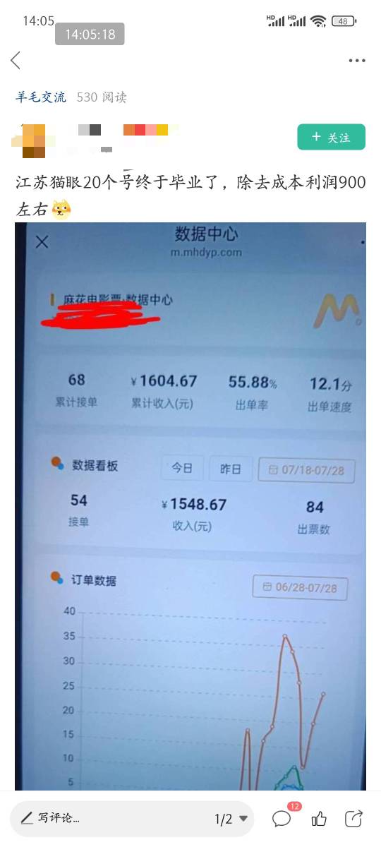 江苏猫眼上个月破900大毛的老哥 问一下 你这个月毕业了几个号？

92 / 作者:皮皮羊啊 / 