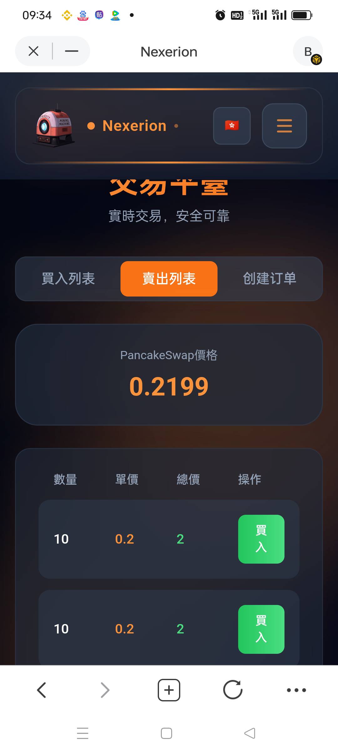 nexerion 别卖了便宜了啊 提到钱包里面去 兑换bnb，0.22得价 早上转卖搞得 50个币 10092 / 作者:被狗催放弃了 / 
