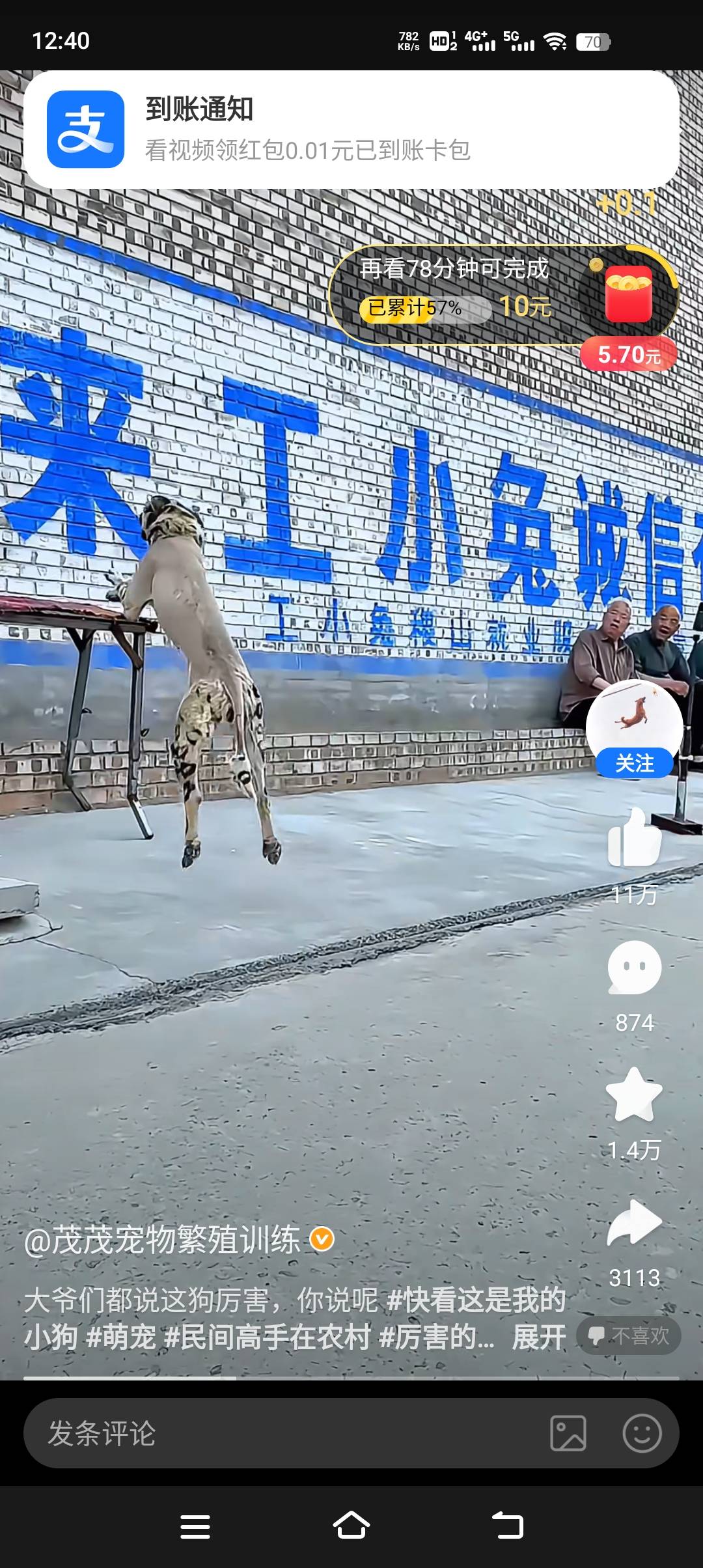 支付宝视频显示看78分钟  真给吗

83 / 作者:情人节后无情人 / 