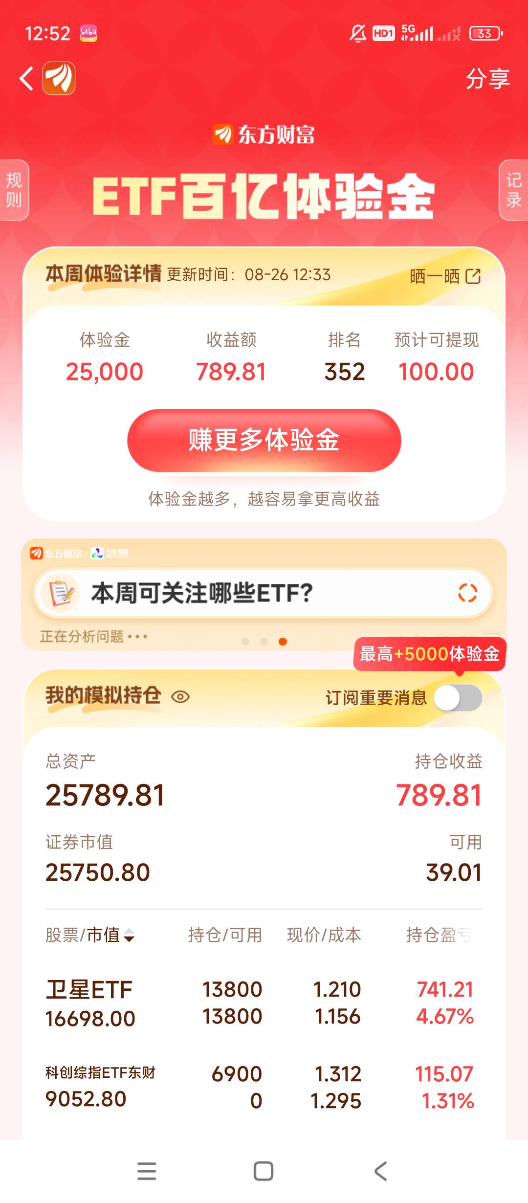 这周东方财富梭哈的卫星️ 不知道能不能吃上 
完全是蒙的  

15 / 作者:落日枫华 / 