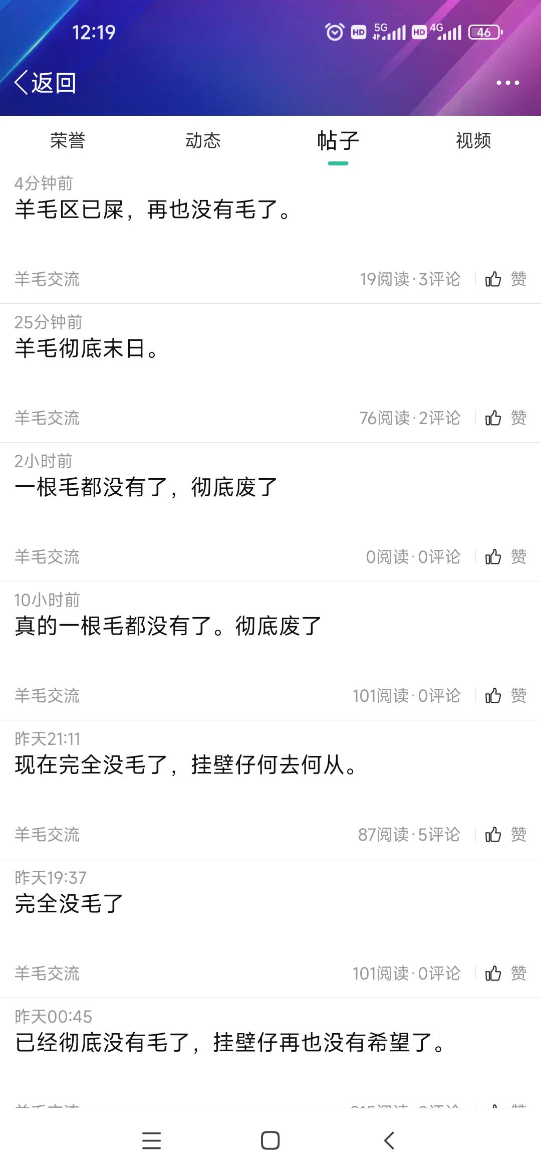 羊毛彻底末日。
63 / 作者:肥美的烧鸭 / 
