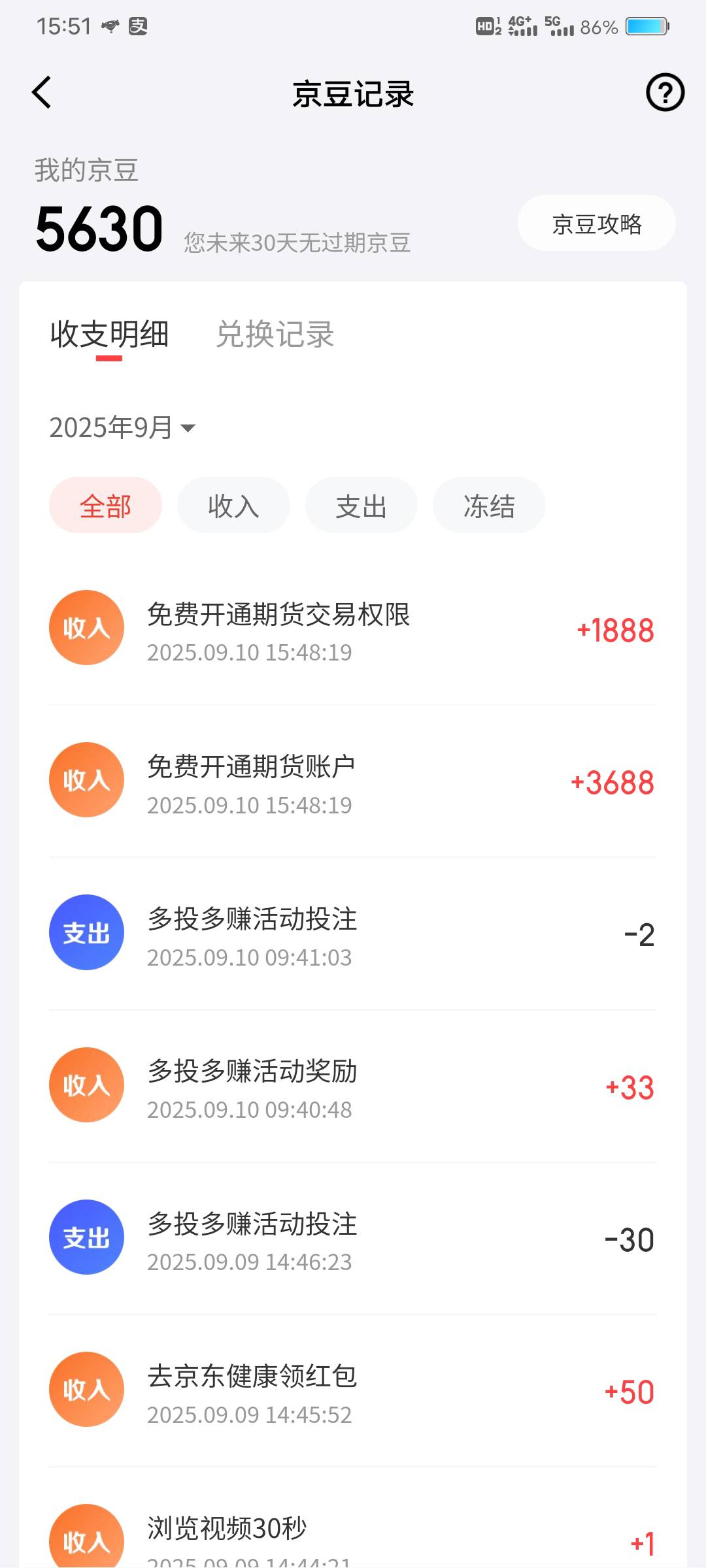 昨天开的京东期货今天到了5000多豆和36.88话费劵 破零了


25 / 作者:姜宁堰 / 
