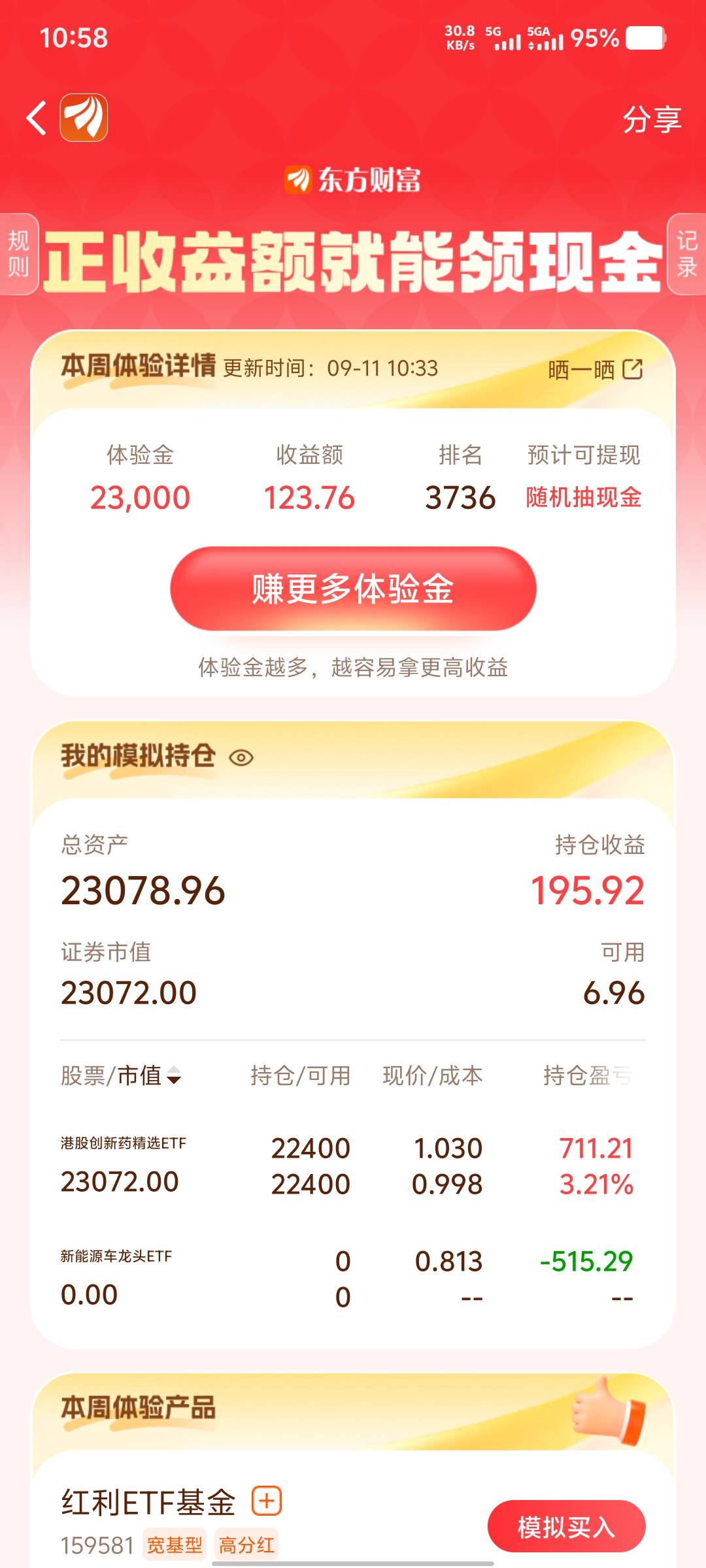 大号买了港股创新药，小号买了科创，大号估计吃不上肉了，小号才7000体验金倒是有可能32 / 作者:大老黑呀 / 