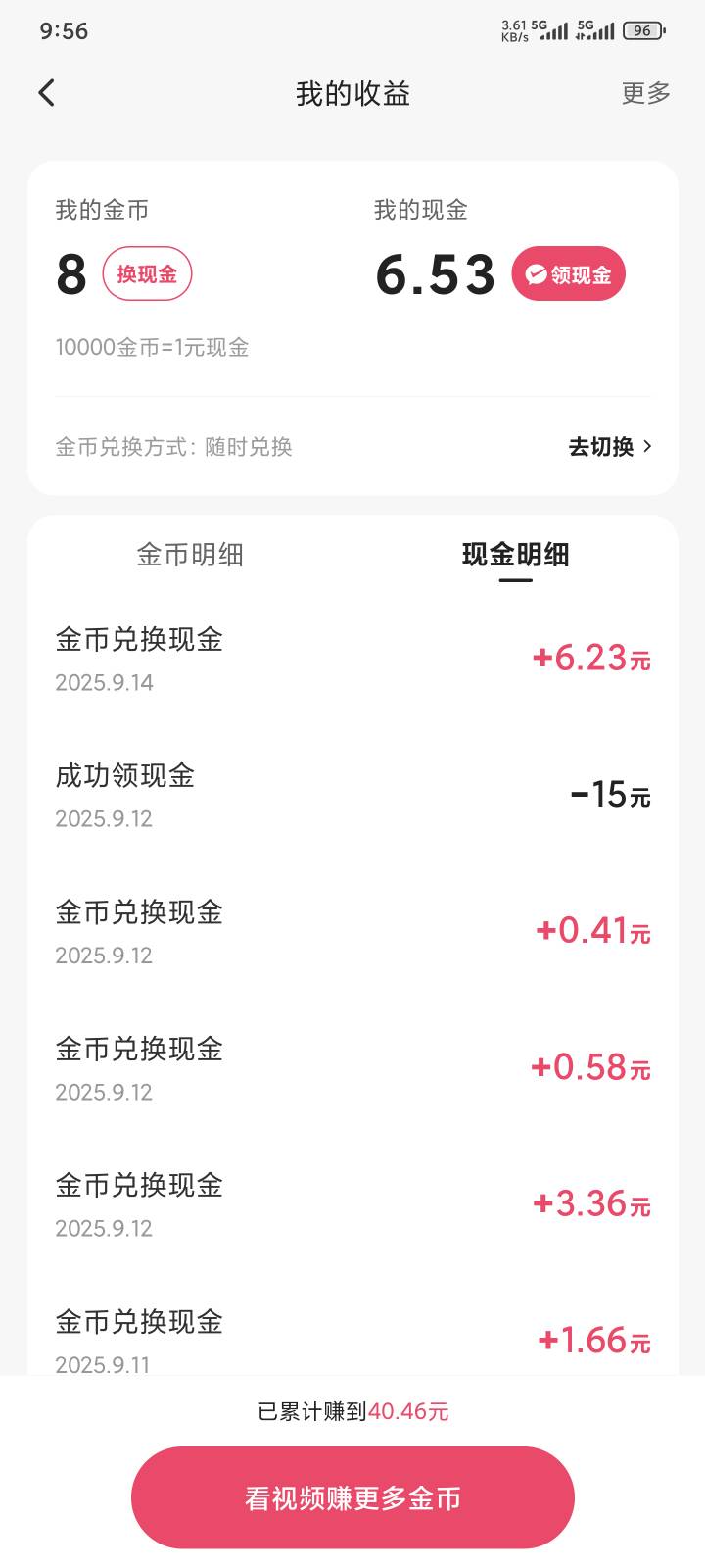 快手极速版没看广告搞了40多了。还行


60 / 作者:yuyu牛 / 