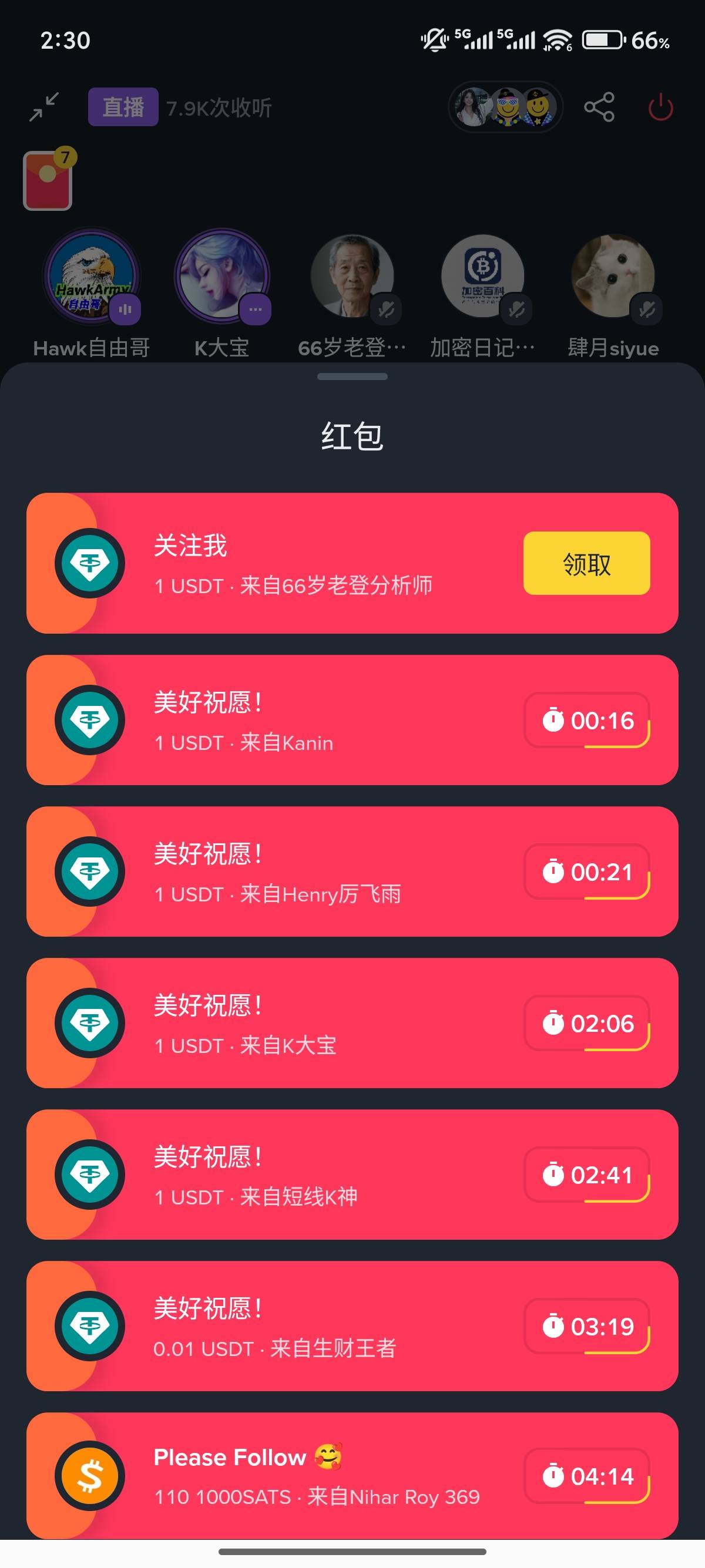 CS啊看了两个小时直播，抢了5毛红包

5 / 作者:两个key / 