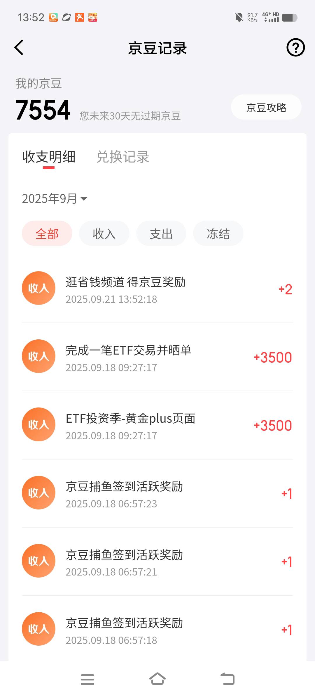 京豆怎么换成钱啊？我怎么莫名其妙多了七千豆

51 / 作者:哦豁，逾期了 / 