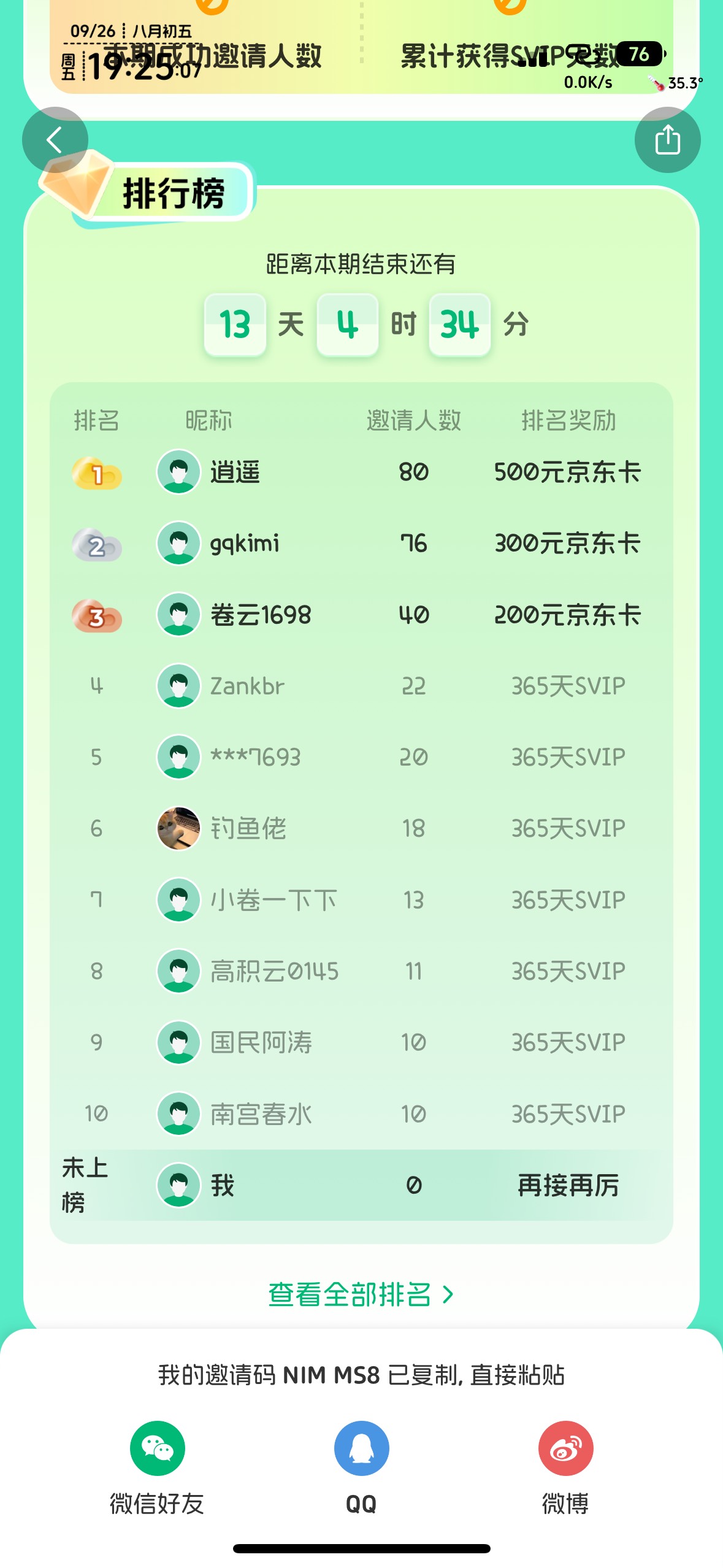 彩云天气毛一片净土，没老哥打螺丝，80个头就第一500e卡

29 / 作者:知名靓仔小小号 / 