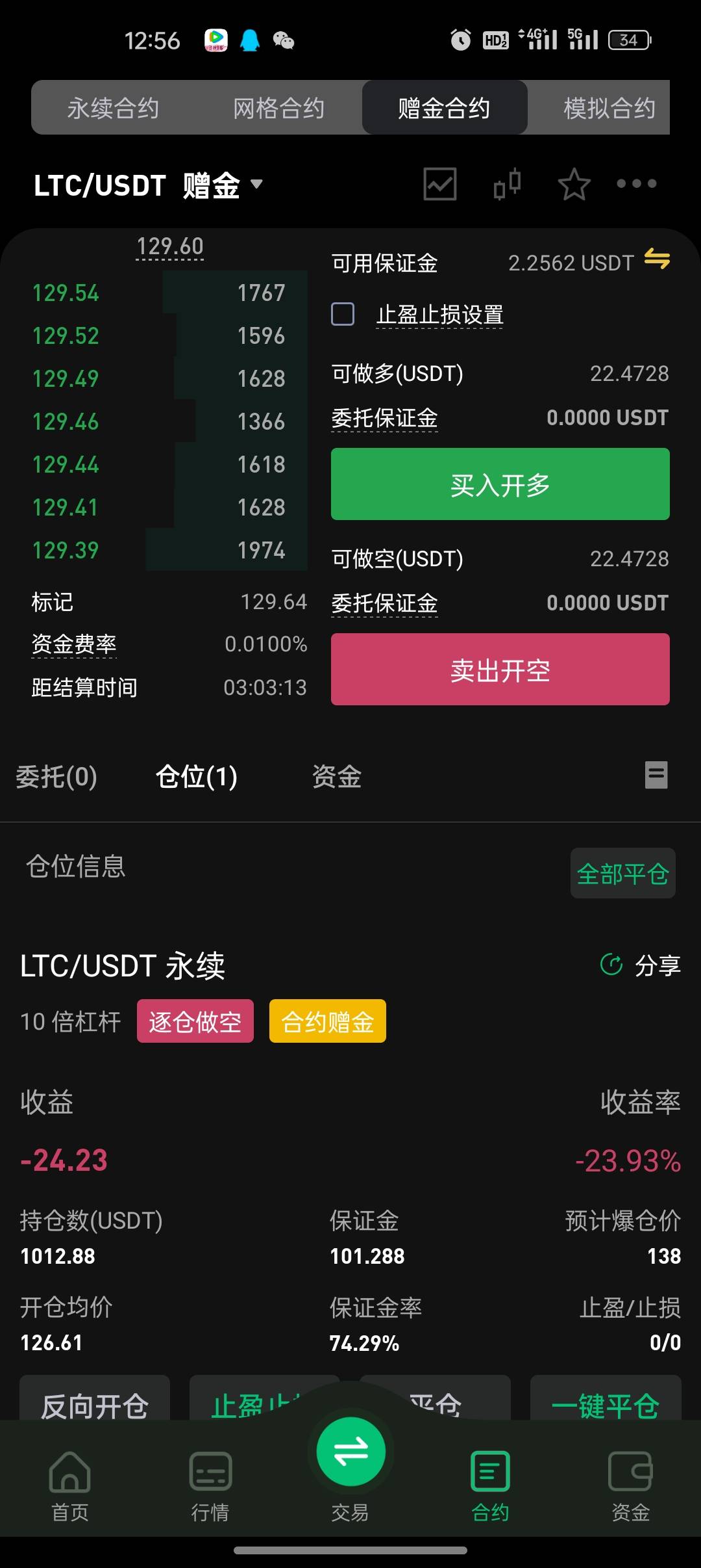 说让我做空的那个人，你给我出来  。你大爷的

1 / 作者:少年醒酒往北 / 