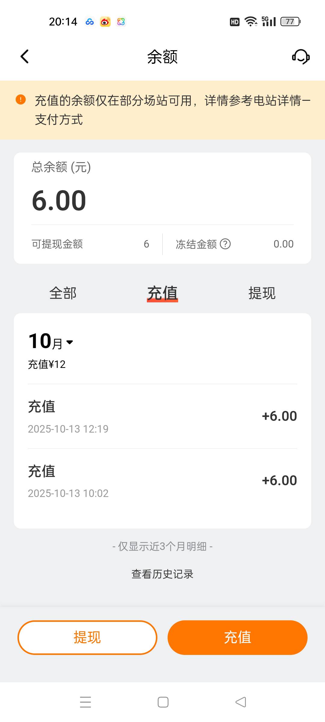 请问老哥们我这个xx充电是上次有活动的时候充的钱，我现在提现的话是不是6元全部也能57 / 作者:春暖花开2022 / 