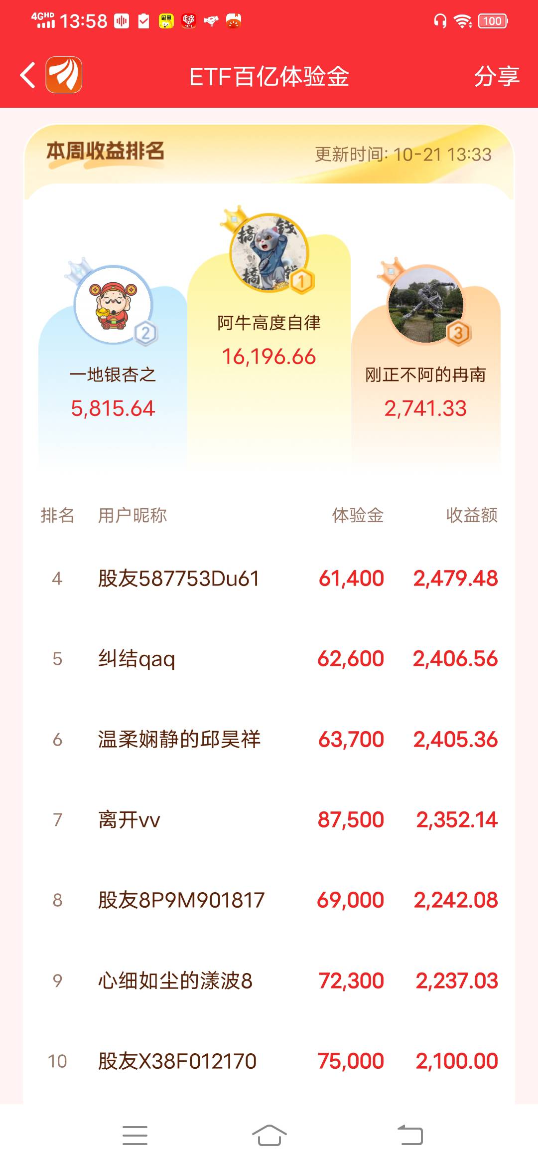 保持到清算就可以了  不要求多高

25 / 作者:难难难难难啊 / 