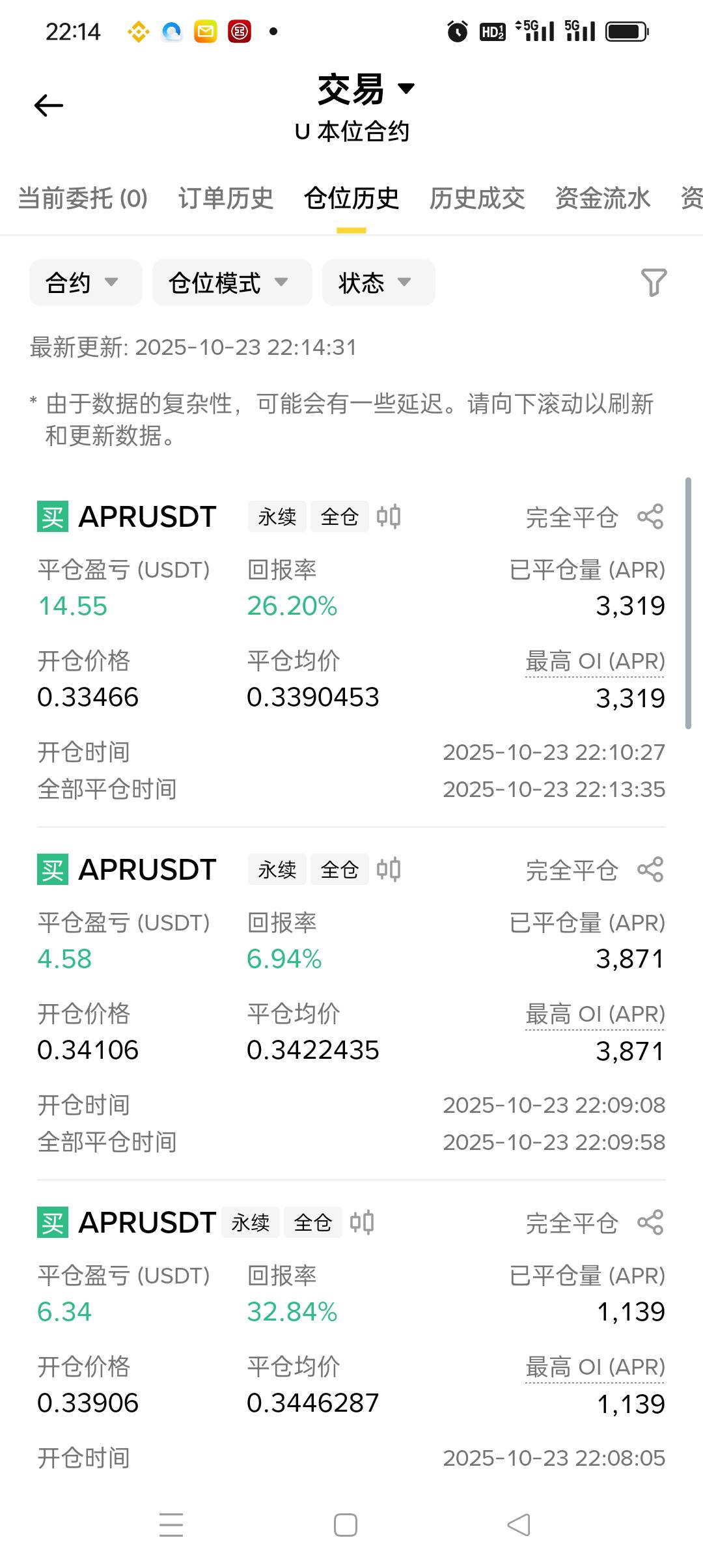 老哥们我发现 搞币安 新币空它 好像可以稳赢得窍门了


21 / 作者:被狗催放弃了 / 