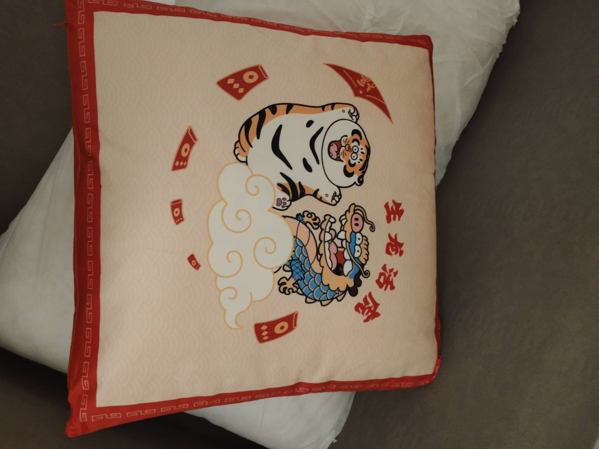 白嫖一个胖虎枕头，美滋滋

87 / 作者:卡农第一美 / 