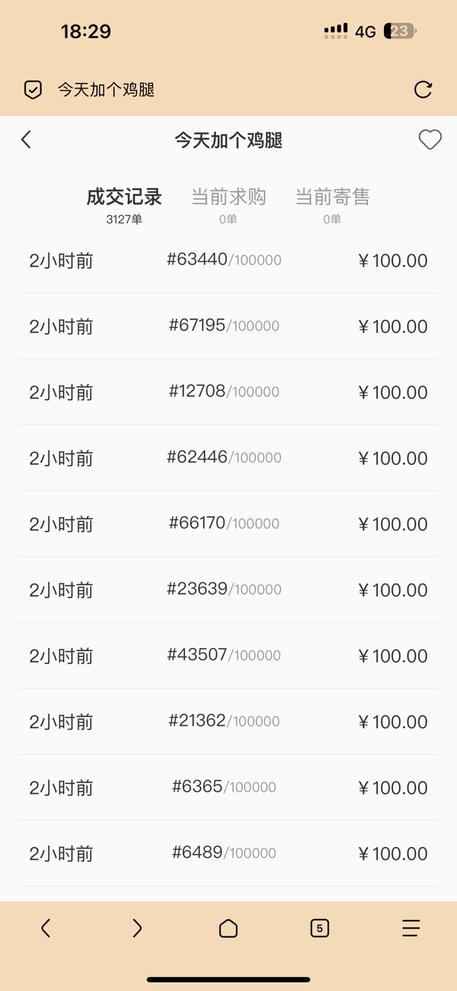 光予出的签到活动 每天一张鸡腿现在100退市

35 / 作者:憨憨憨憨今天吃 / 