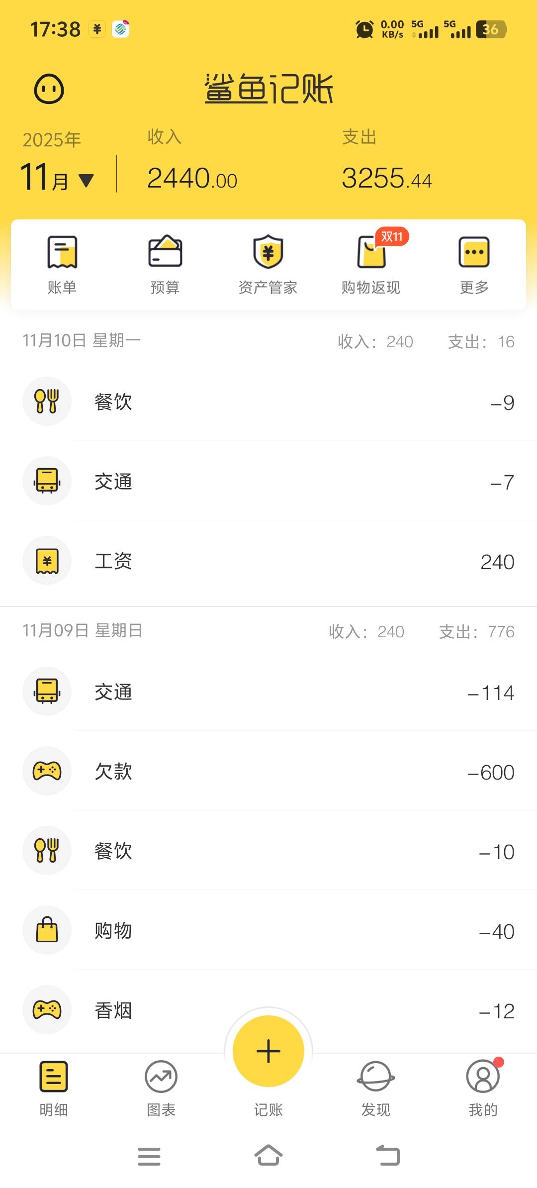 11月，挂壁保安
12小时不管吃住，240一天
打卡第10天
钱数是负的
老哥救我

92 / 作者:酒肉和尚 / 