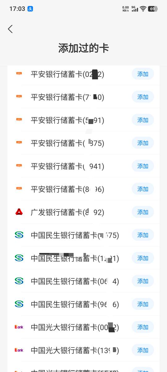 我去刚看了一下支付宝添加过80多张卡，这些年，老农开过20张，中行6，交通6，平安6，20 / 作者:假老哥真挂壁 / 
