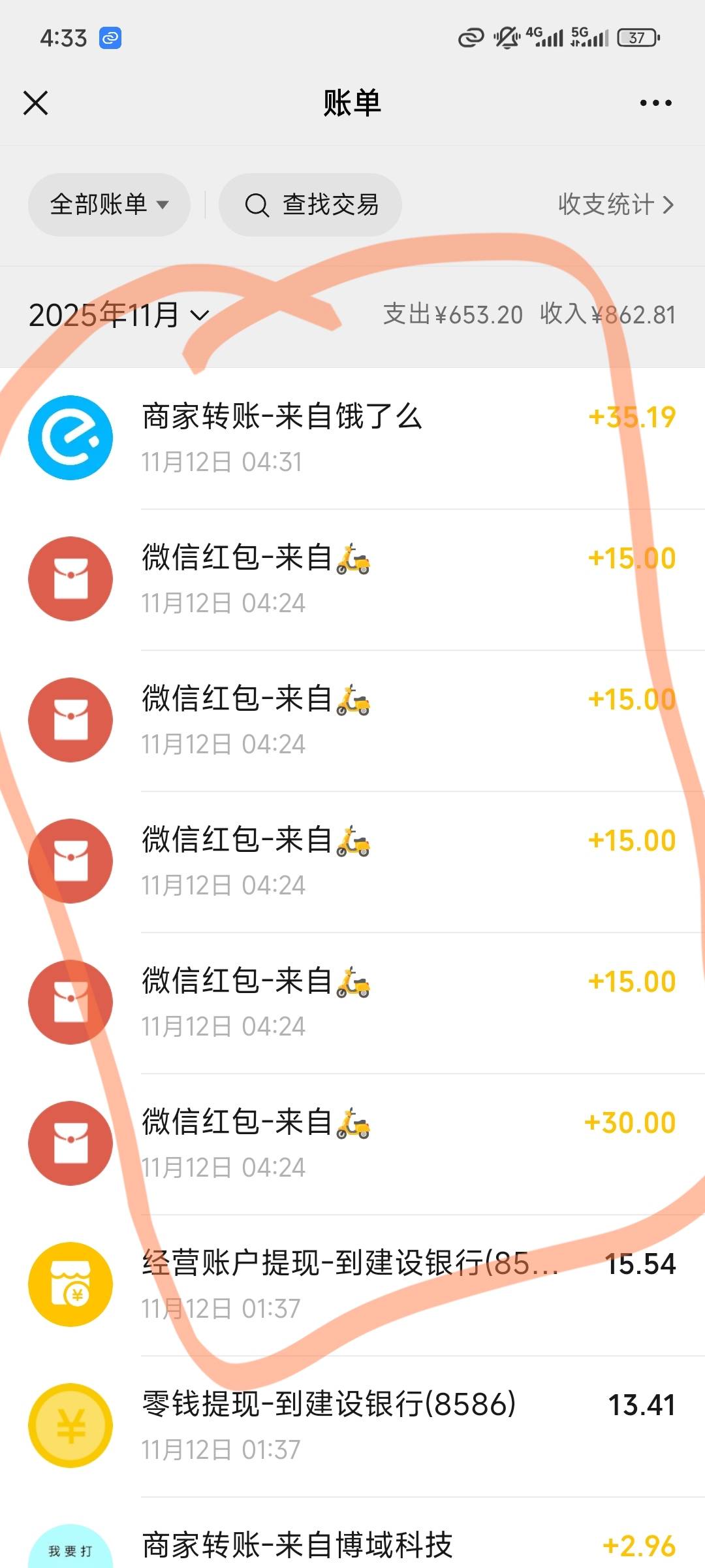 没想到靠着美团和饿了么破百了，饿了么是前几天拉小号下单给的，7天才到账，小号老号92 / 作者:我曾梦想仗剑走天涯 / 