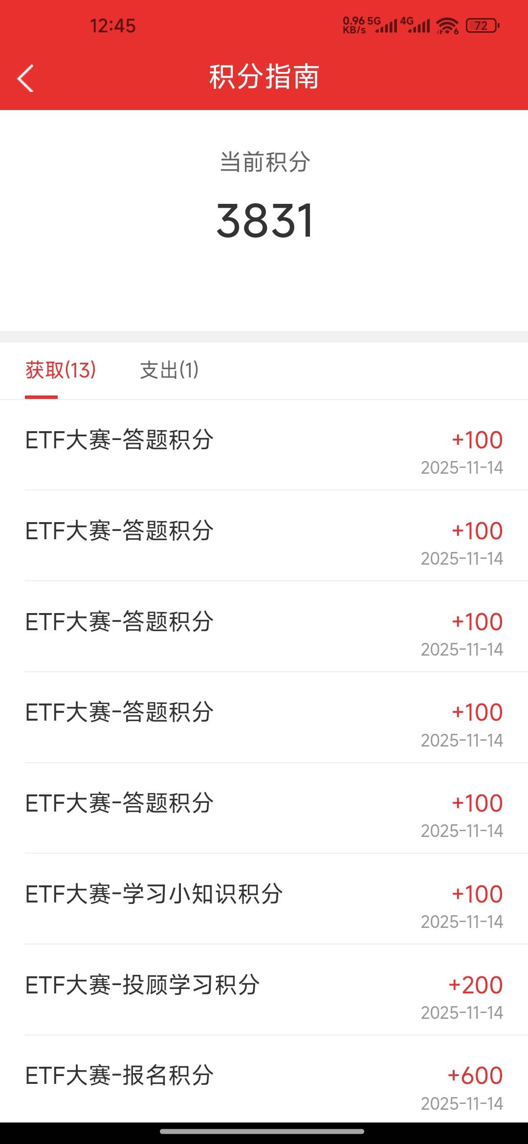 浙商证券点一下三千多积分，后面签到还有四百积分拿下40话费

22 / 作者:成功叽叽咕咕 / 