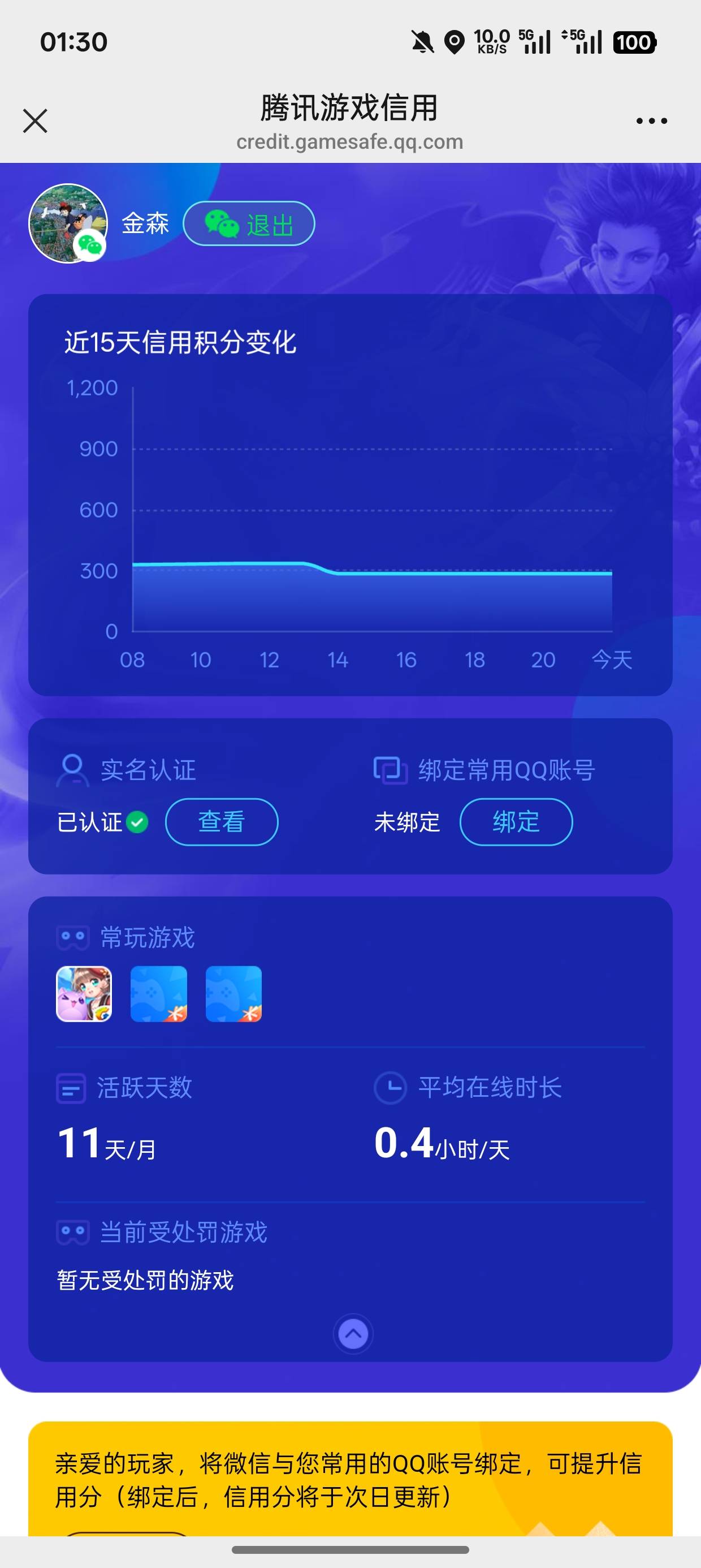 现在腾讯是真的恶心很久都没玩游戏毛无缘无故就扣分

95 / 作者:森葫 / 