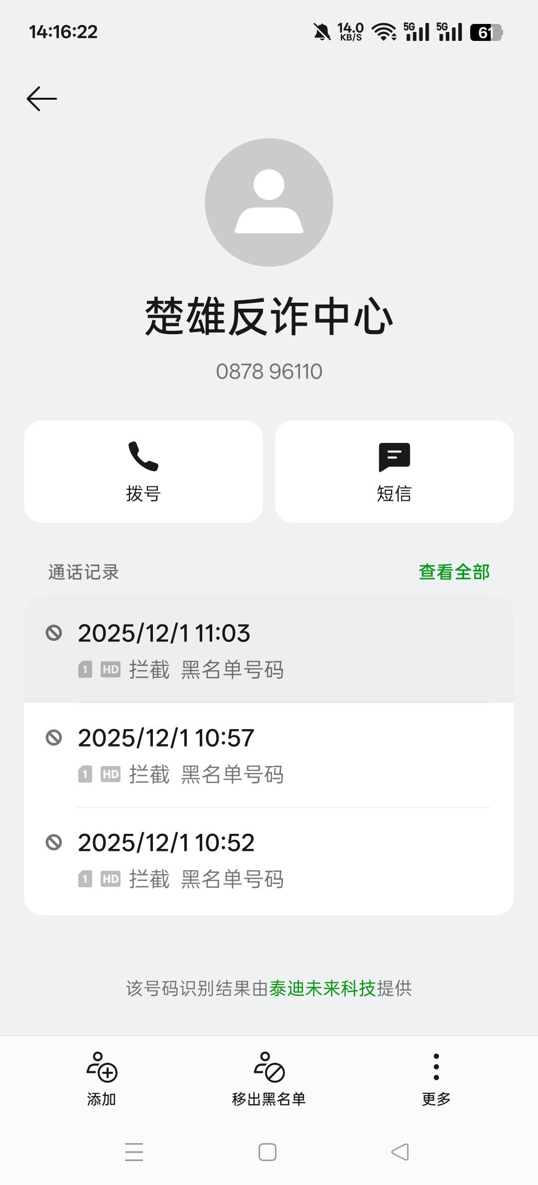 老哥们，96110改接还是要接。不要怕，一般是没接到，5分钟系统打一次。超过了三次 你50 / 作者:三分机会得分得分 / 