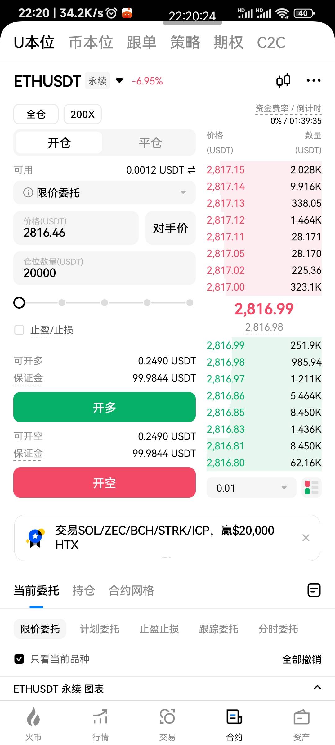 人人700+
ETH直接买多 就行了 今晚或者明天冲上3050 是稳定的 

83 / 作者:申毛度日 / 