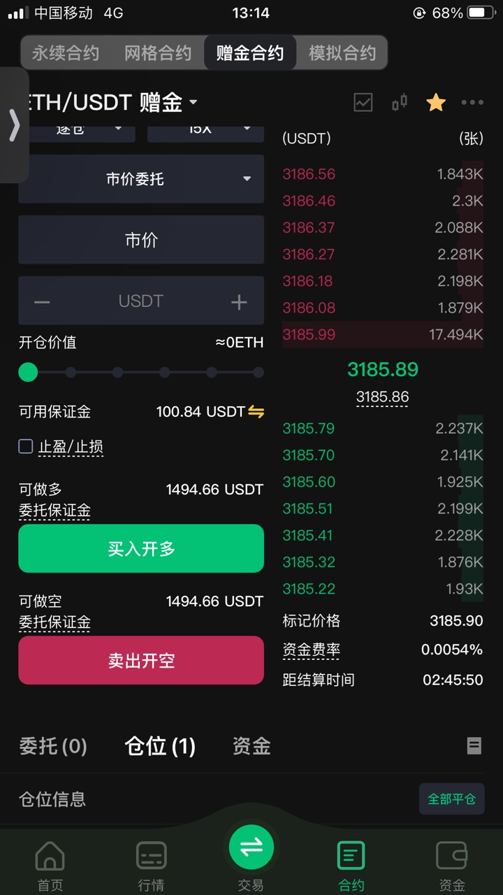 币王又到了100赠金，现在200多是不是可以多盈利也可以提出弄个200u

35 / 作者:白芷嫣 / 