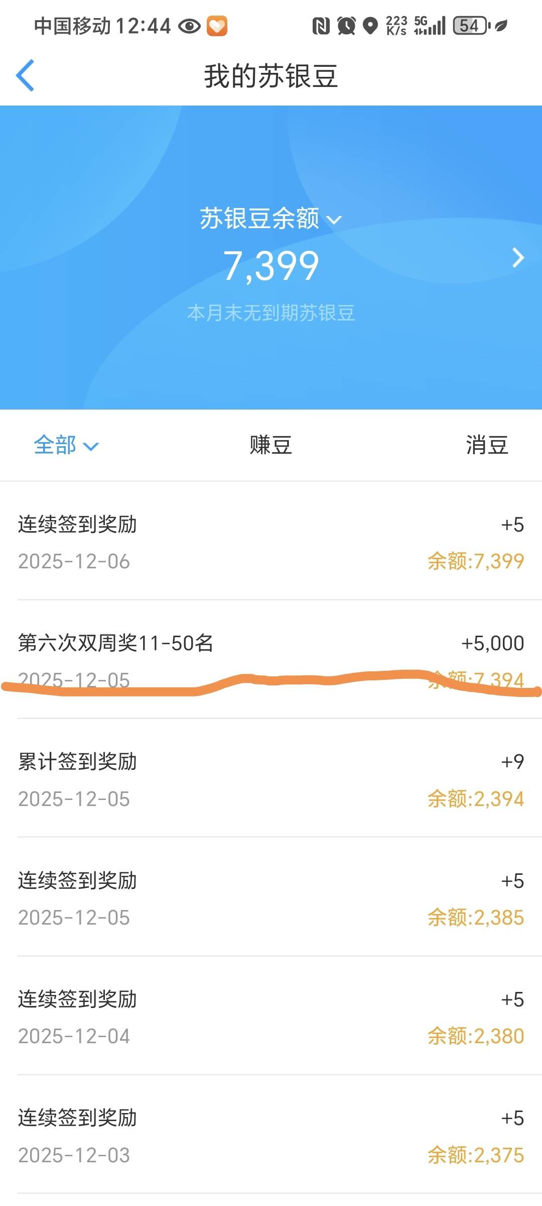都不知道什么活动参加的，竟然给了5000豆，都去看看

96 / 作者:江湖浪子. / 