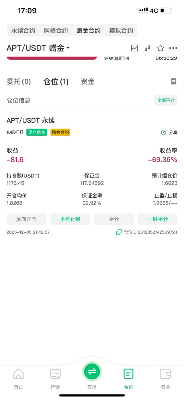 合约真不是人玩的，盈利的时候死活上不去，亏的时候猛爆

57 / 作者:未下婴儿车 / 