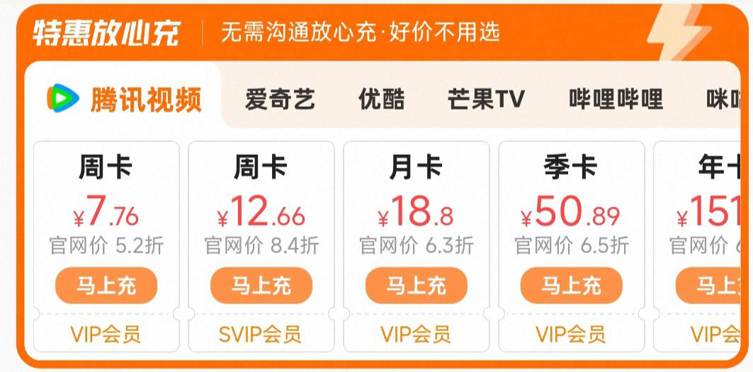 小招周卡上架6毛直接秒了，手机号选否不需要验证码。充值秒到的，我一发货对方就秒确49 / 作者:从心出发°C / 