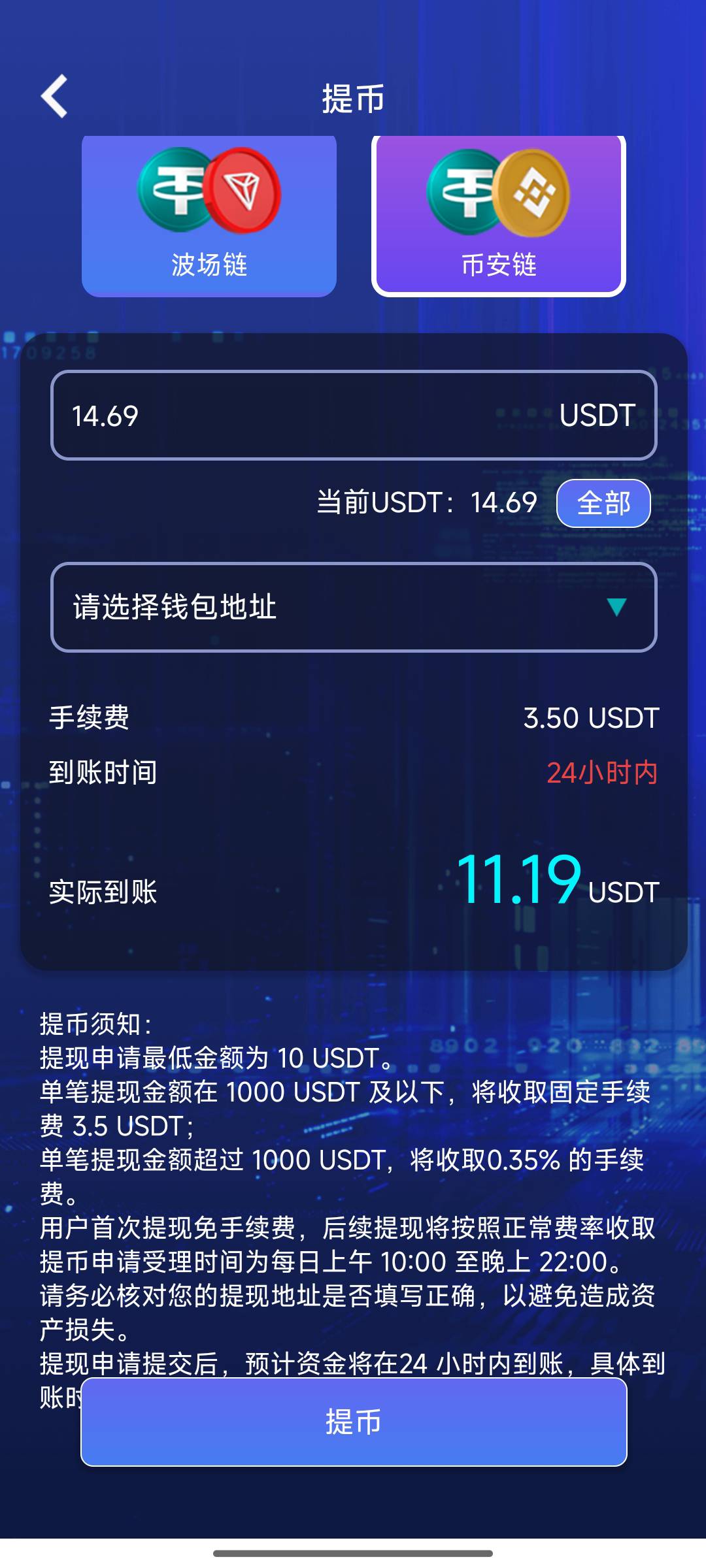 手续费少了1.5u，提现不玩了，刷屏红包都看不到就没了

68 / 作者:大吉吧哥 / 