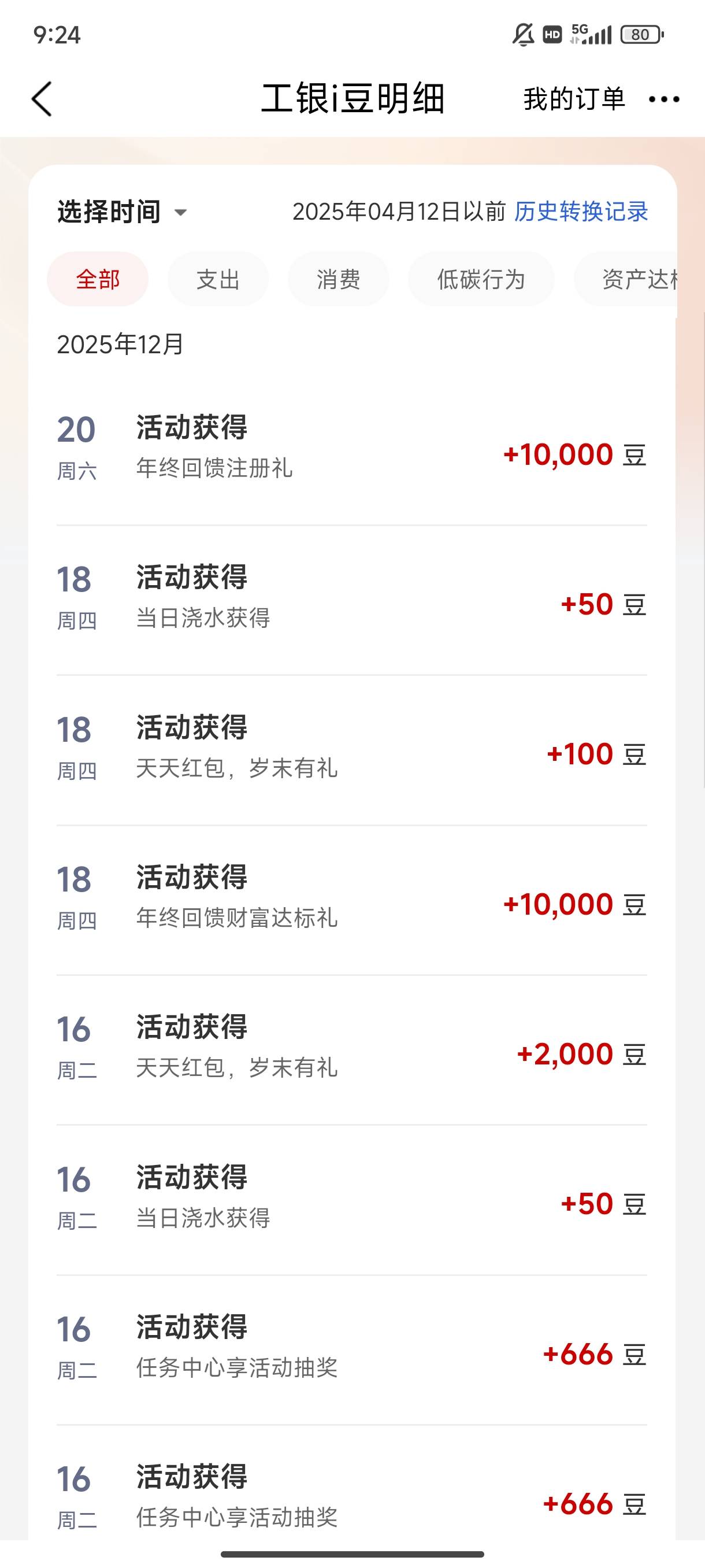 工行突然送了2万豆，白P20

22 / 作者:的发地方 / 